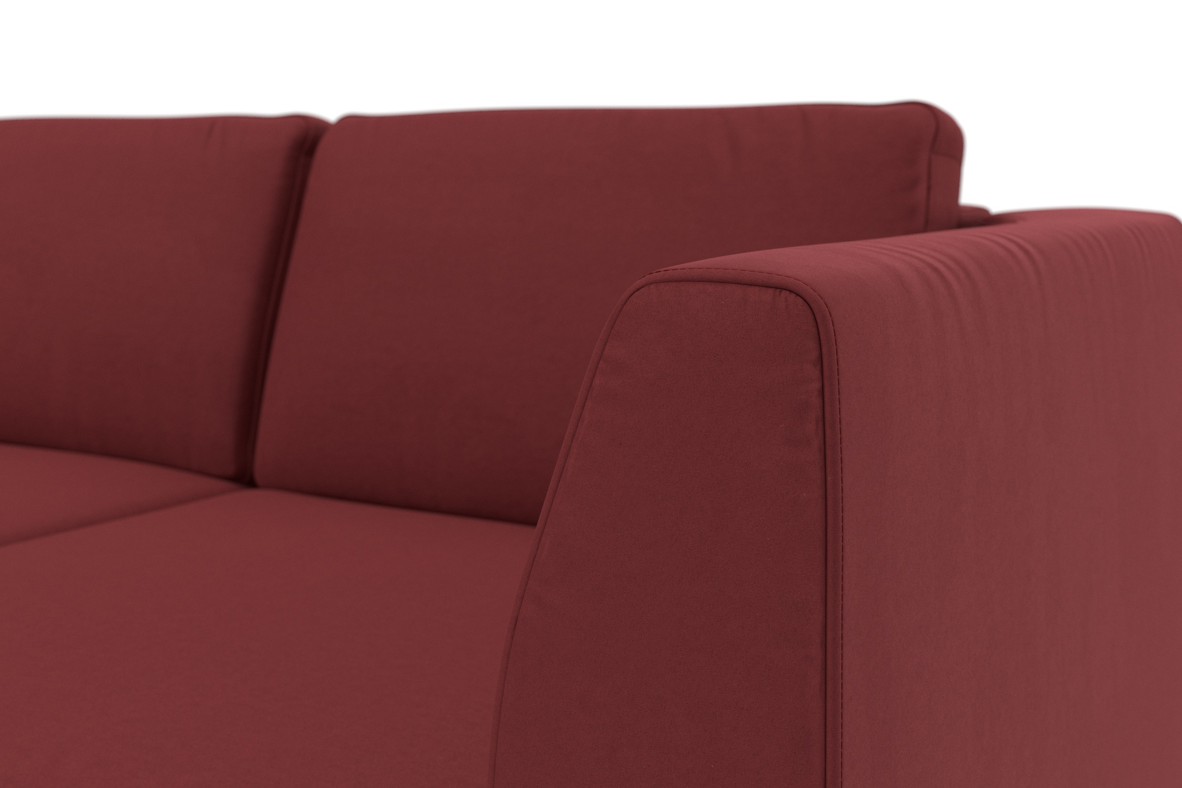 sit&more Ecksofa »Olsen L-Form«, inklusive Sitztiefenverstellung, wahlweise mit Bettfunktion, 15cm hoch