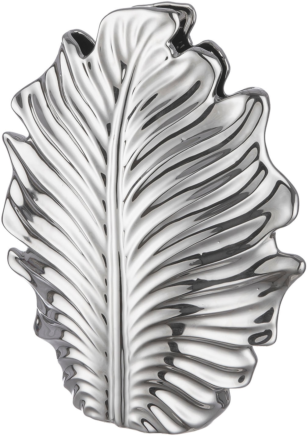 GILDE Bodenvase »Vase "Monstera" H. 45 cm«, (1 St.)