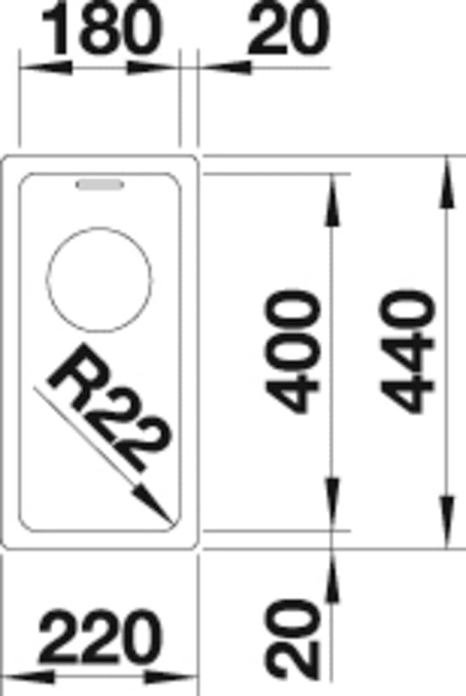 Blanco Küchenspüle »ANDANO 180-U«