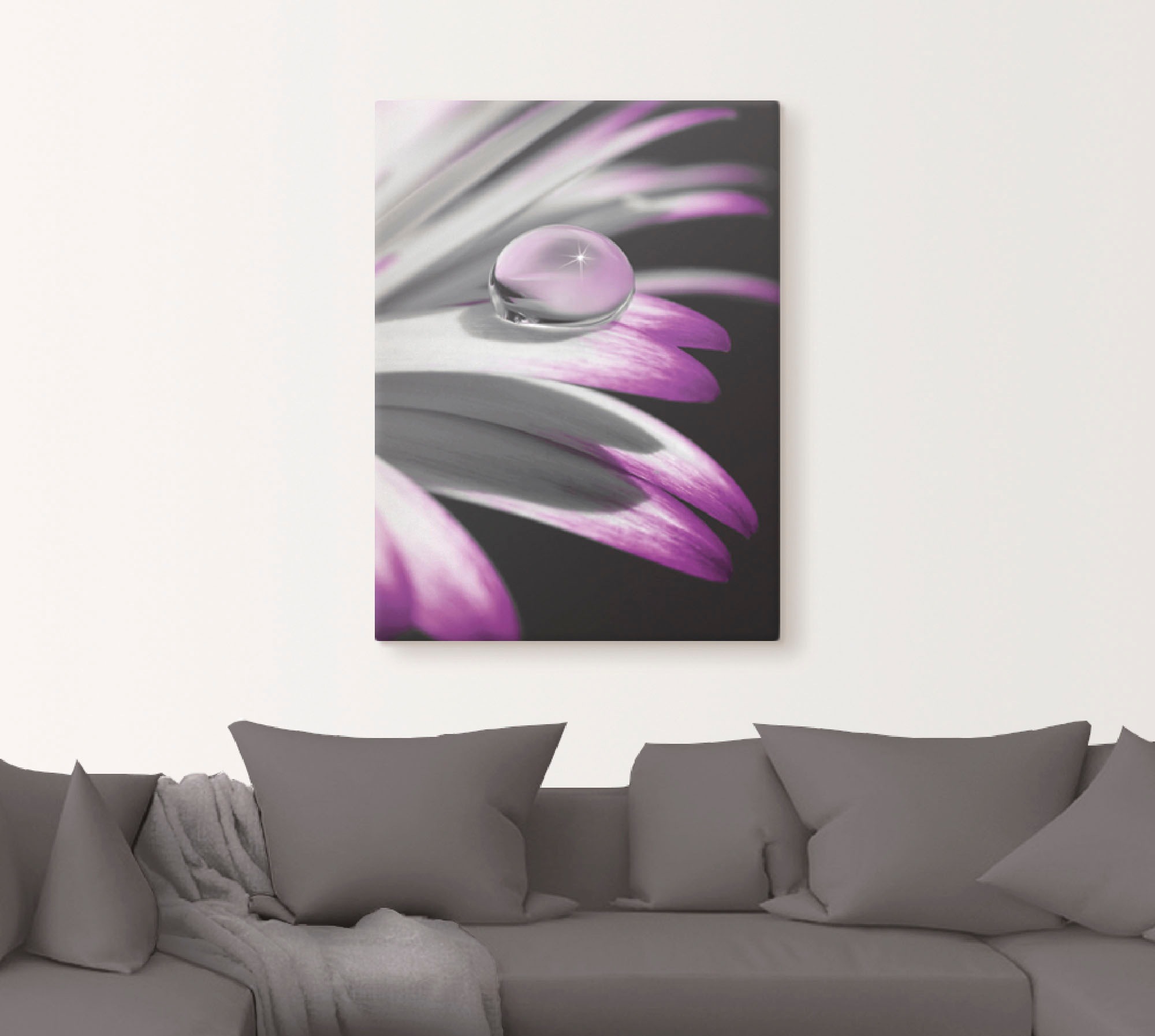 Artland Wandbild »Tropfen«, Blumen, (1 St.), als Leinwandbild, Poster, Wandaufkleber in verschied. Größen