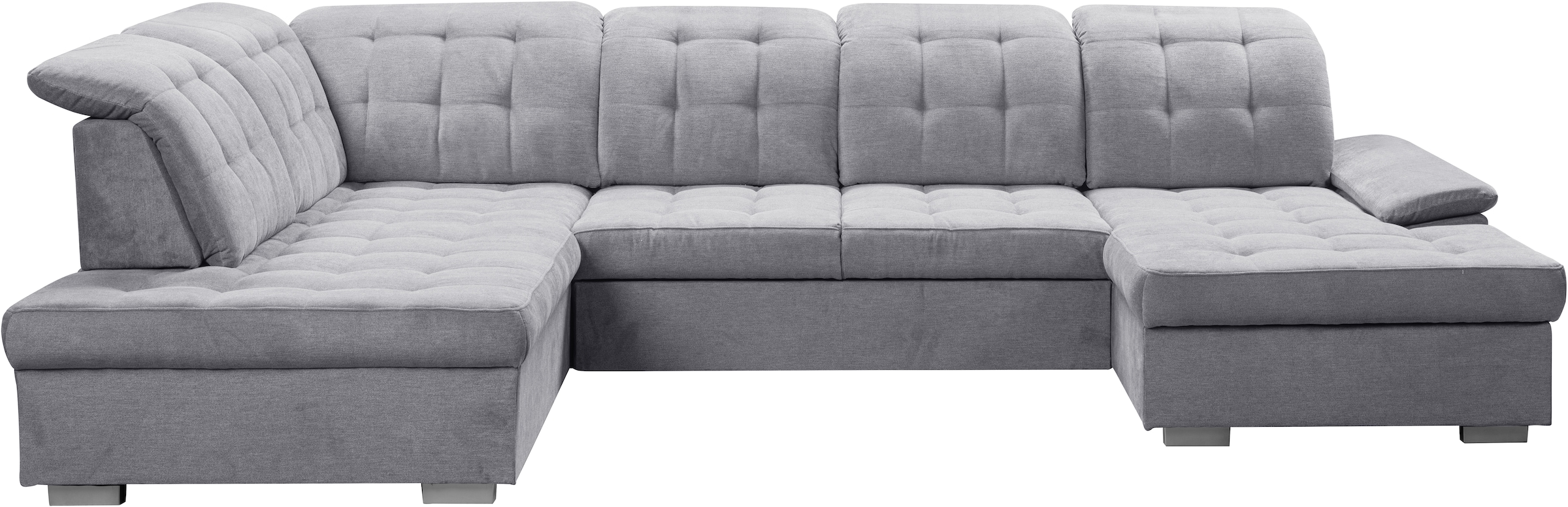 WERK2 Wohnlandschaft »Kordula-New U-Form«, Sofa in U-Form mit Schlaffunktion & Bettkasten, Schlafcouch