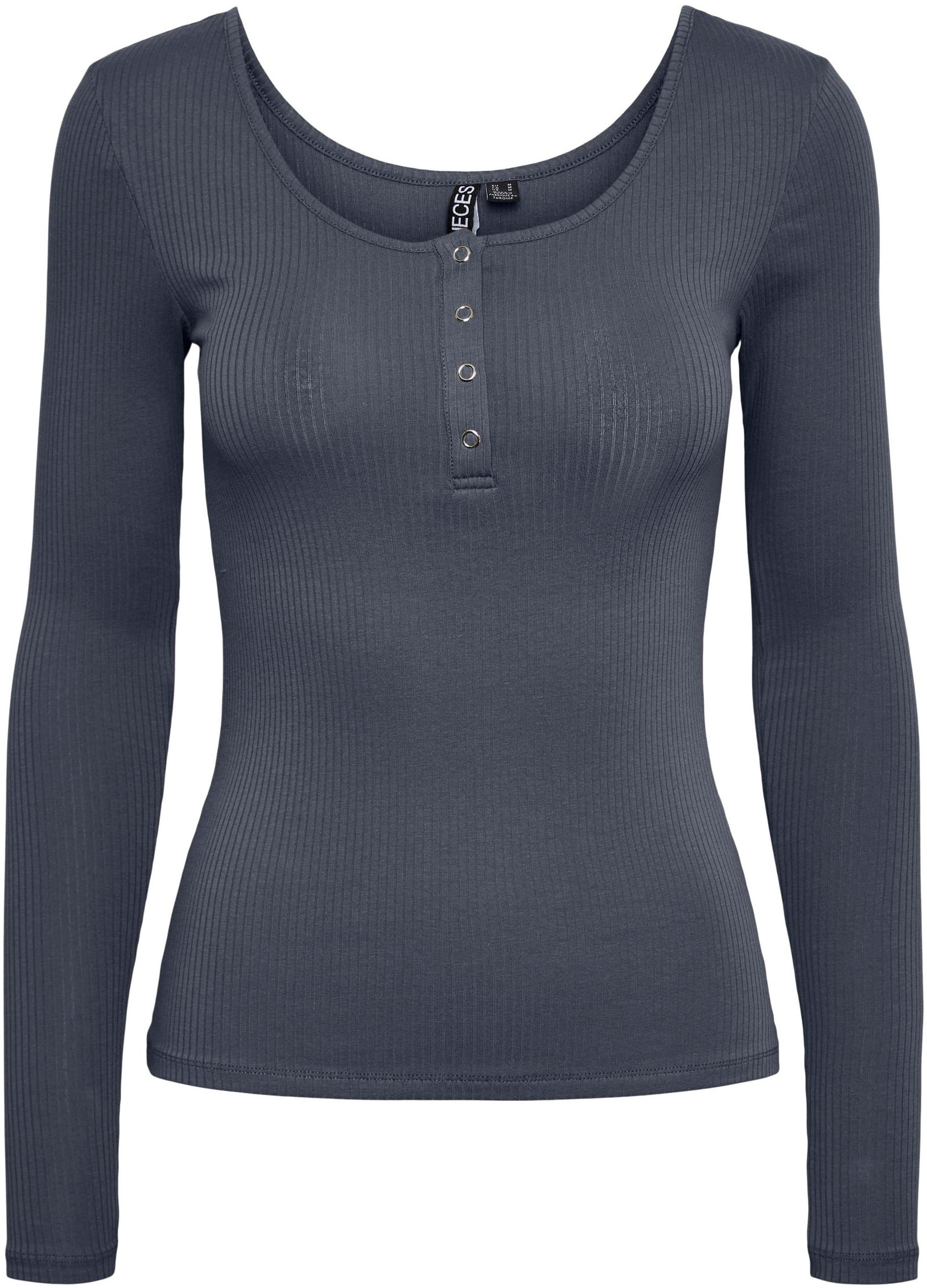 pieces Langarmshirt »PCKITTE LS TOP NOOS BC«