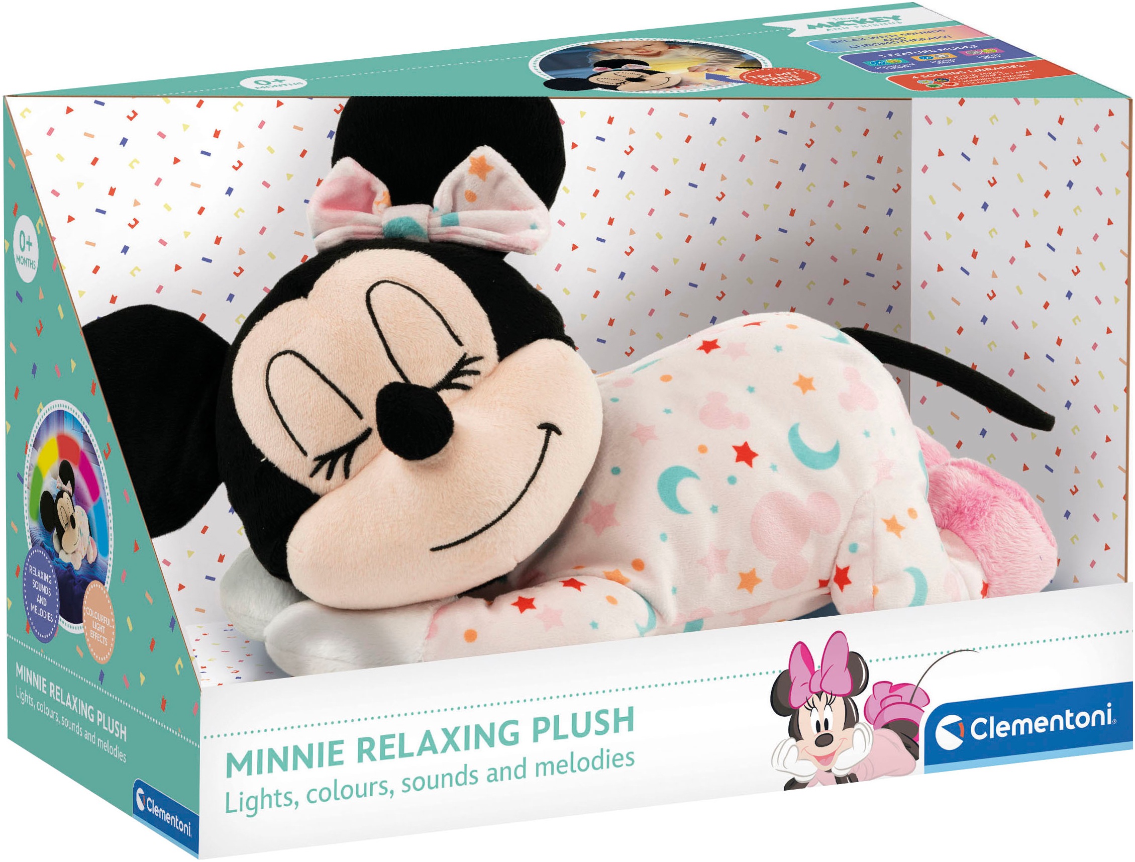 Clementoni® Plüschfigur »Disney Baby, Schlafende Baby Minnie«, mit Licht und Sound; Made in Europe