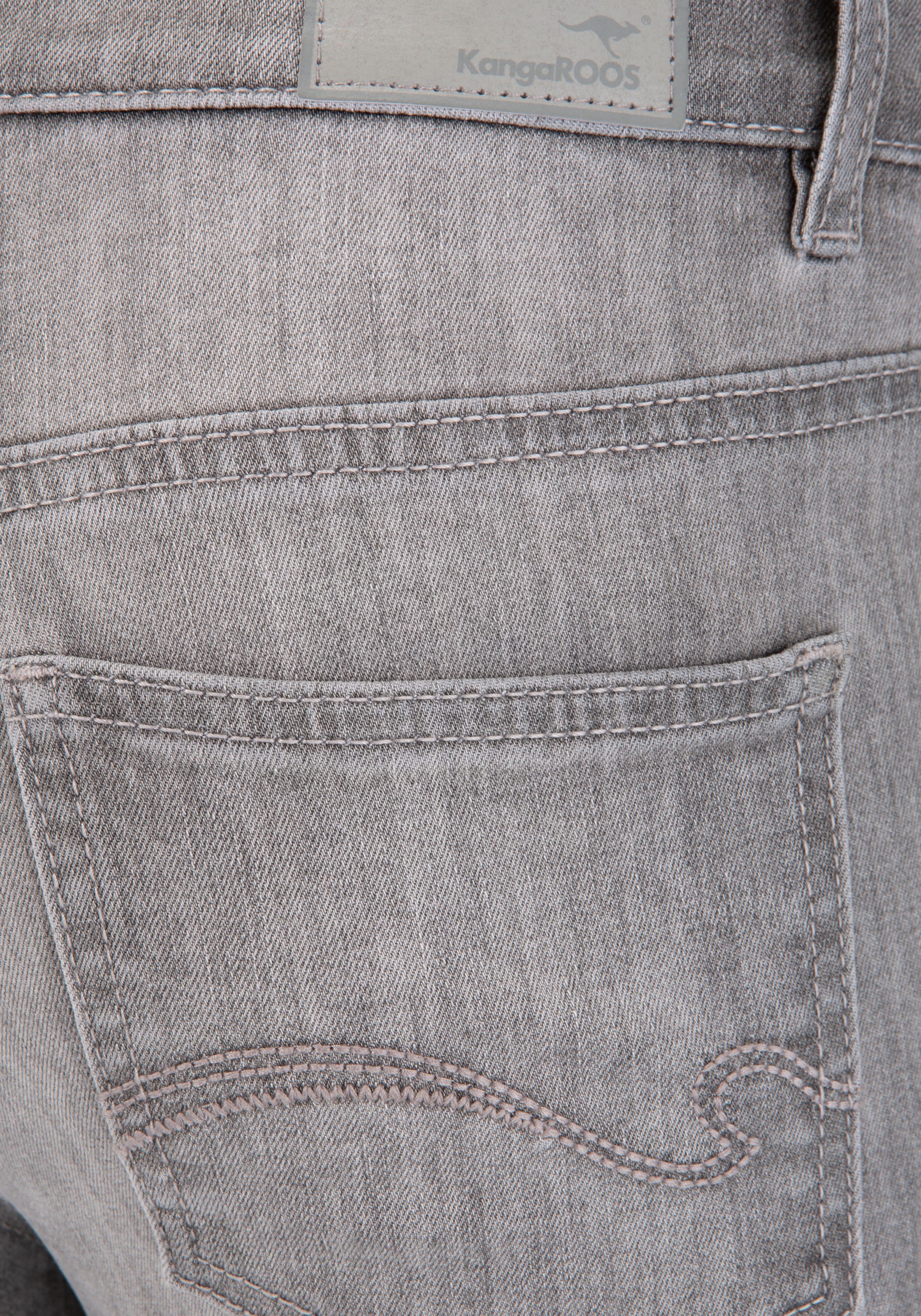 SKINNY KangaROOS 5-Pocket-Jeans RISE«, ♕ »SUPER HIGH used-Effekt mit bei
