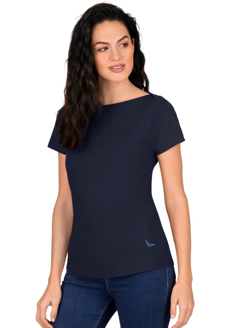 Trigema T-Shirt »TRIGEMA Schickes Damen T-Shirt in Öko-Qualität«, (1 tlg.)