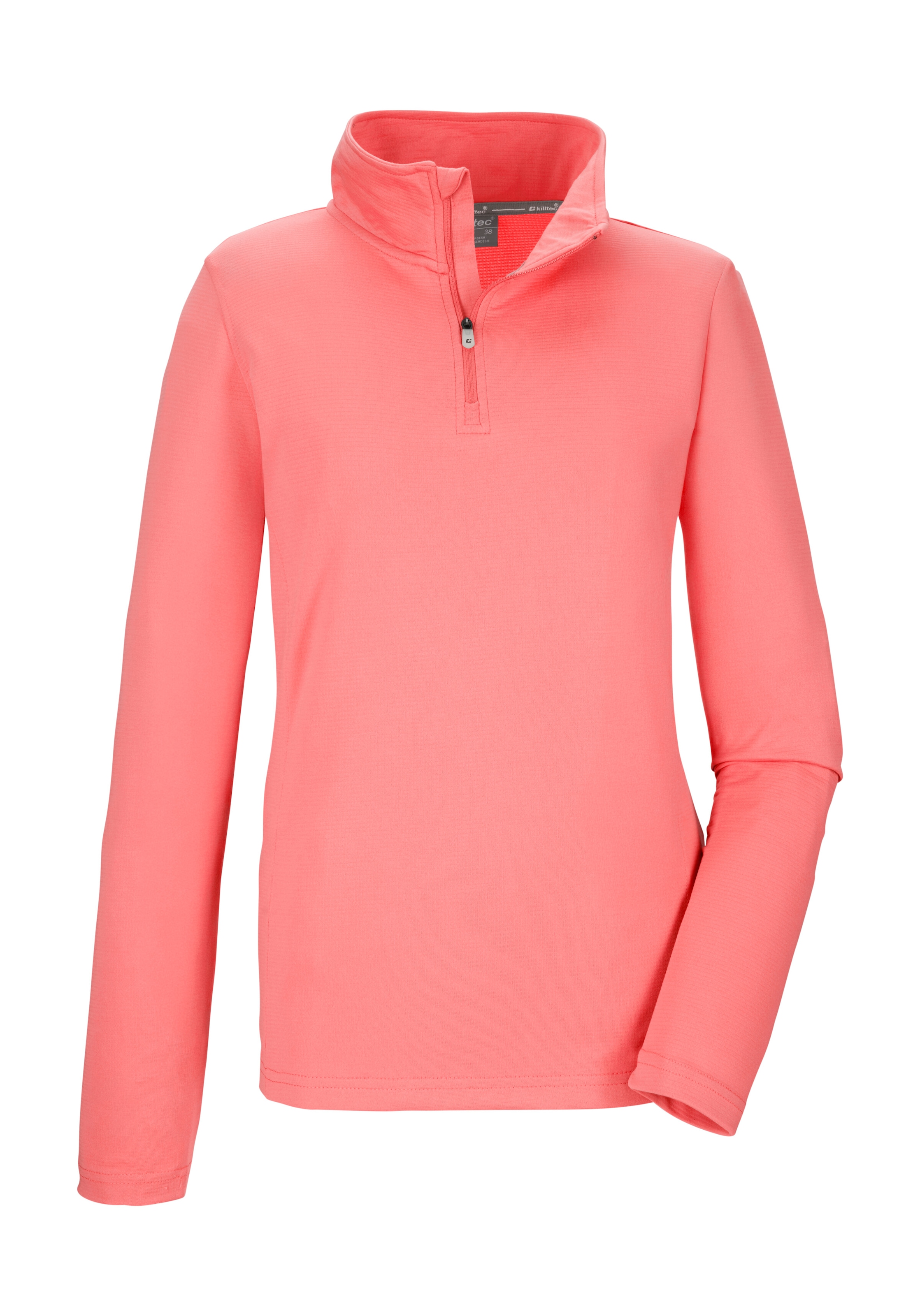 Killtec Langarmshirt »KSW 293 WMN LS SHRT« Langärmliges Stretchshirt mit Stehkragen und Kinnschutz