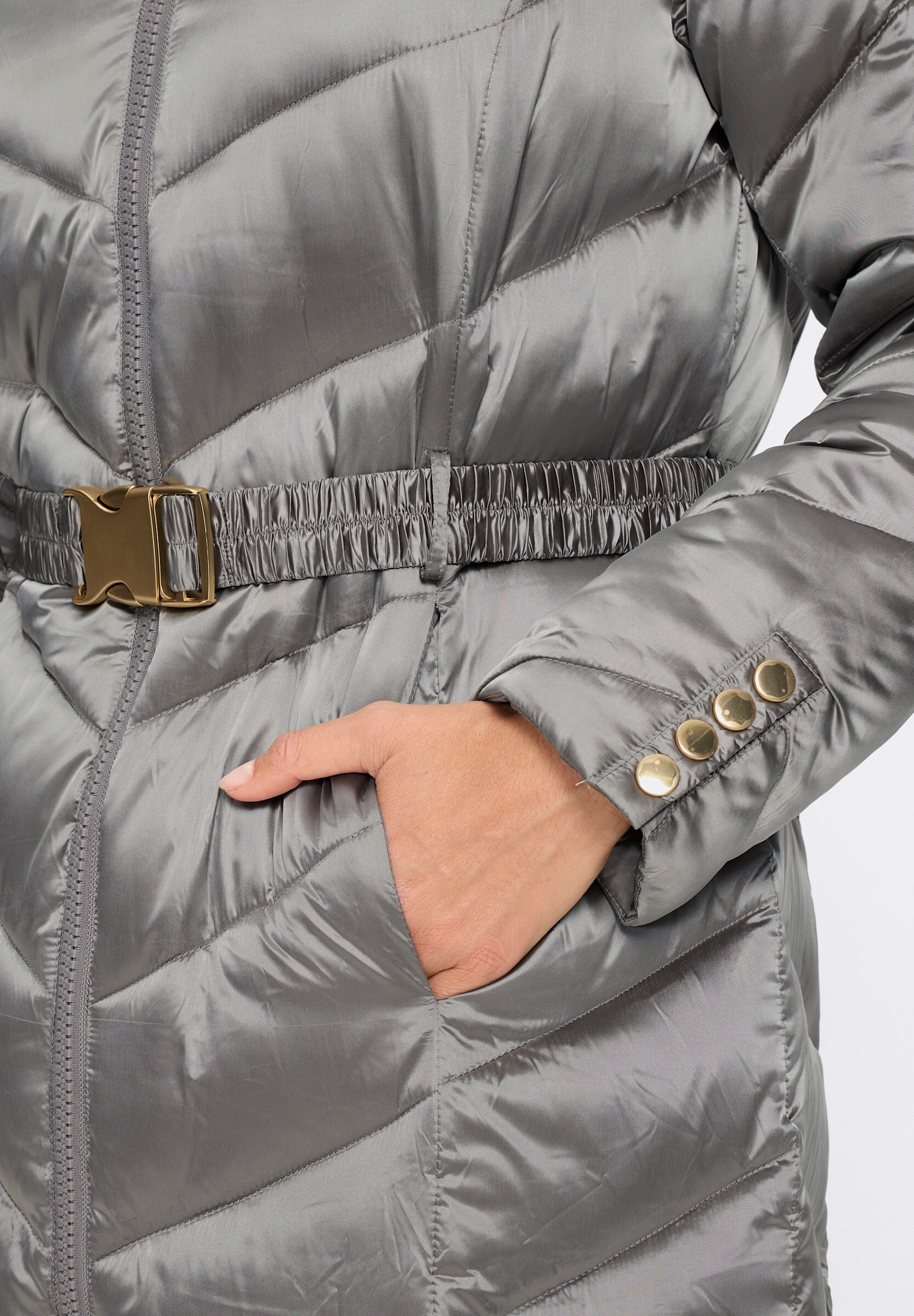 heine Steppjacke »Steppmantel Wintermantel in schimmernder Qualität« ohne Kapuze
