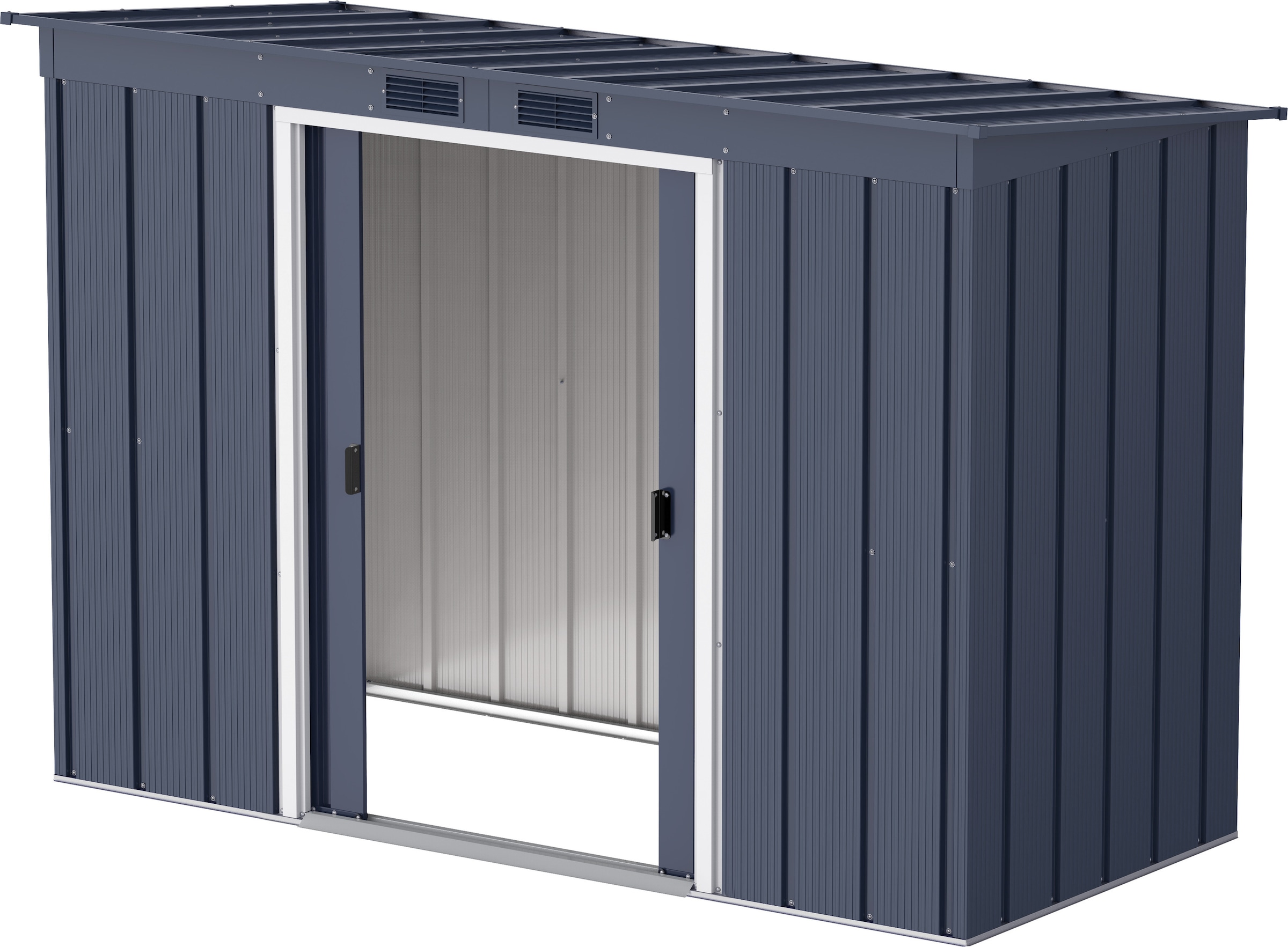 VCM Gartenhaus »Metall Gerätehaus 263x113 Gartenhaus Schiebetür«