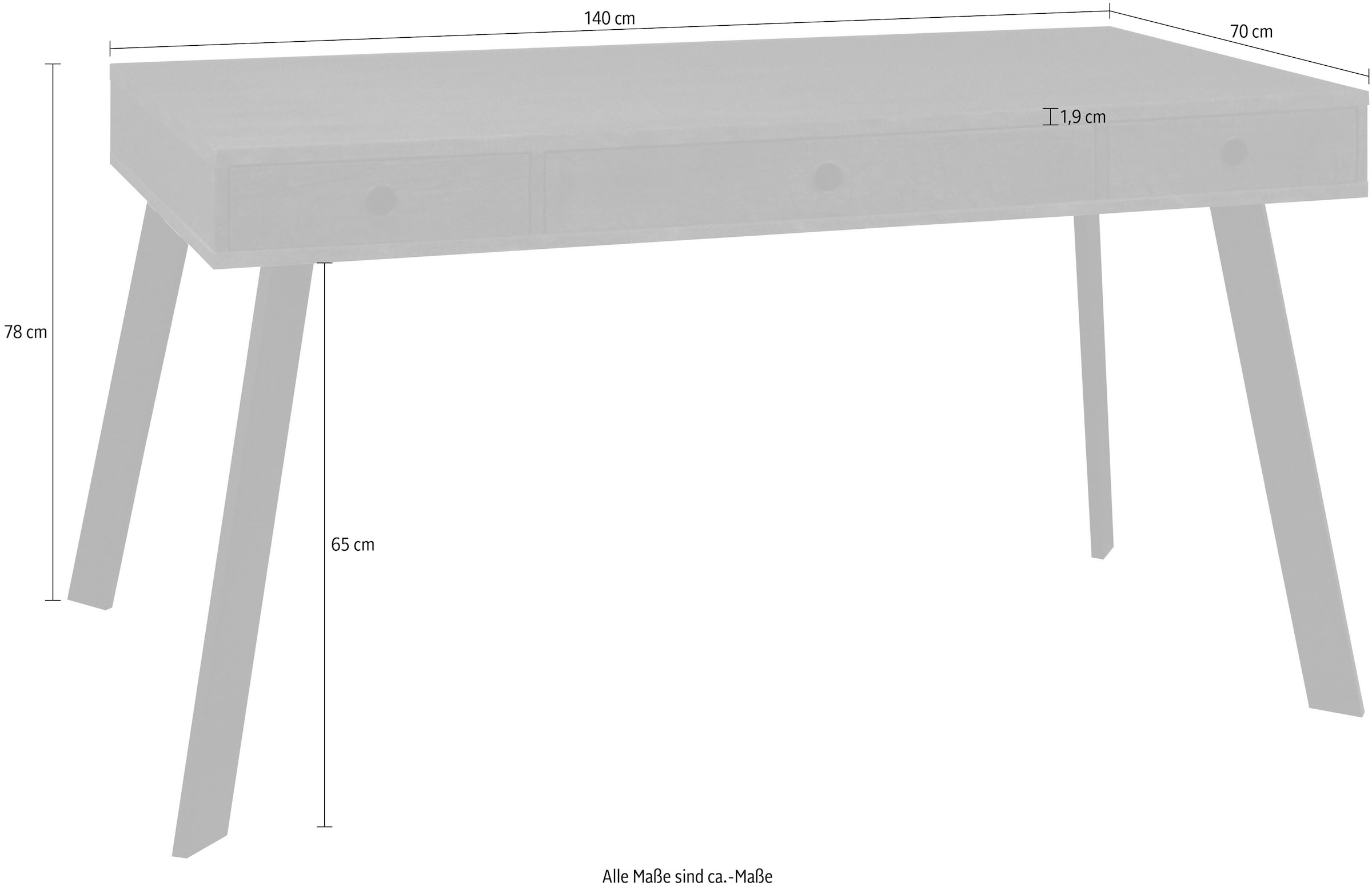 Mäusbacher Schreibtisch »Big System Office«, Breite 140 cm
