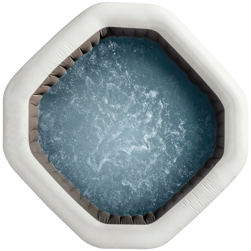 Intex Whirlpool »PureSPA "Jet + Bubble Deluxe" octagon, onyx black«, (Set)