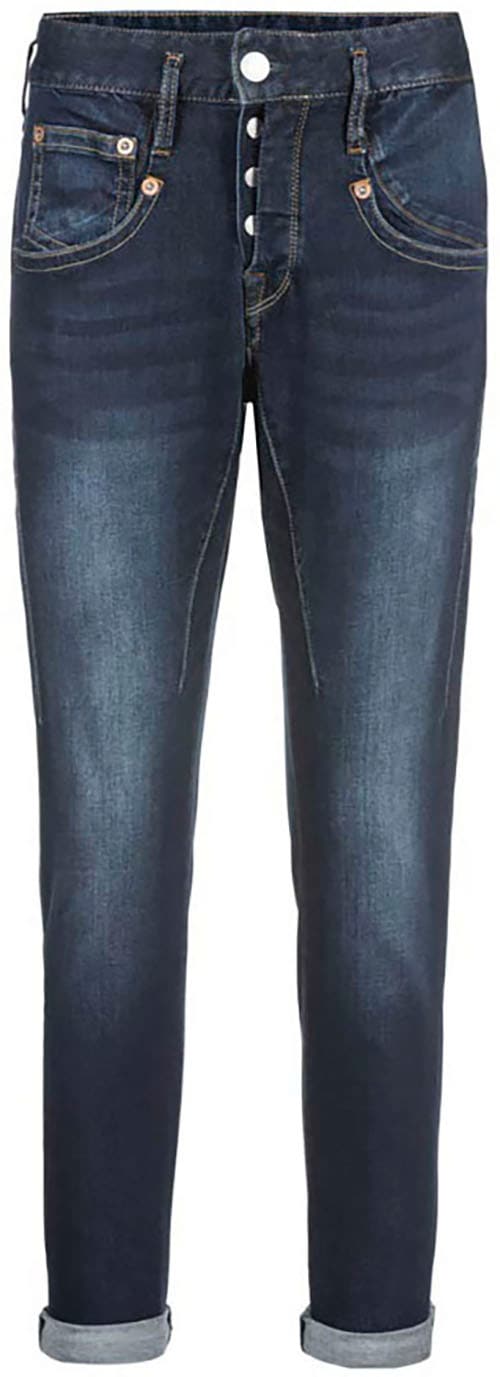 Herrlicher 7/8-Jeans »Shyra Cropped Reused Denim«, mit tiefsitzenden Taschen vorne