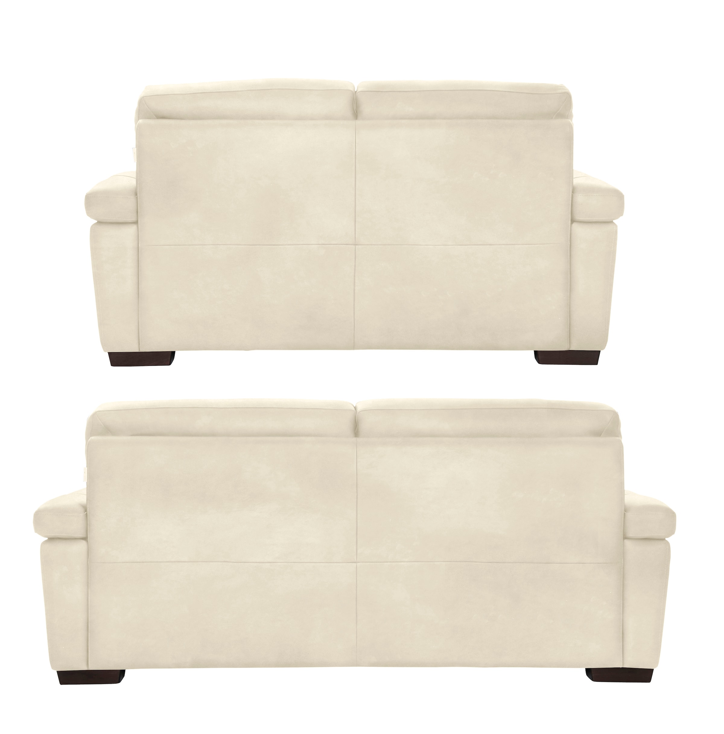 CALIA ITALIA Polstergarnitur »Gaia, hochwertige Garnitur aus 2-Sitzer & 3-Sitzer im edlen Design«, (Set, 2 tlg.), aus pflegeleichtem Luxus-Microfaser Ginevra Hydro Care