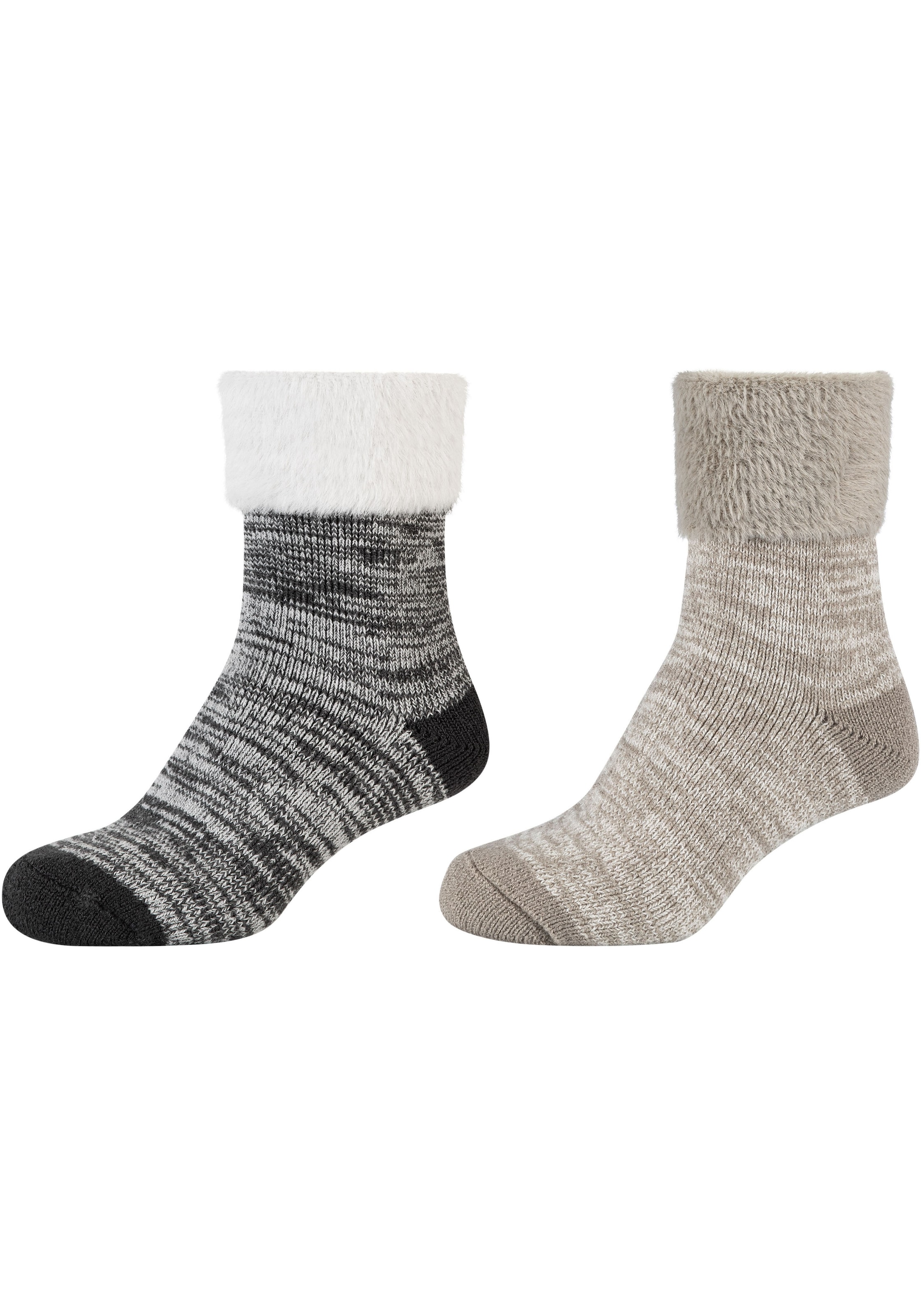 Camano Socken, (2er Pack), Mouline Cosy Socks, wärmende Qualität, sanfte Zehennähte, komfortabel