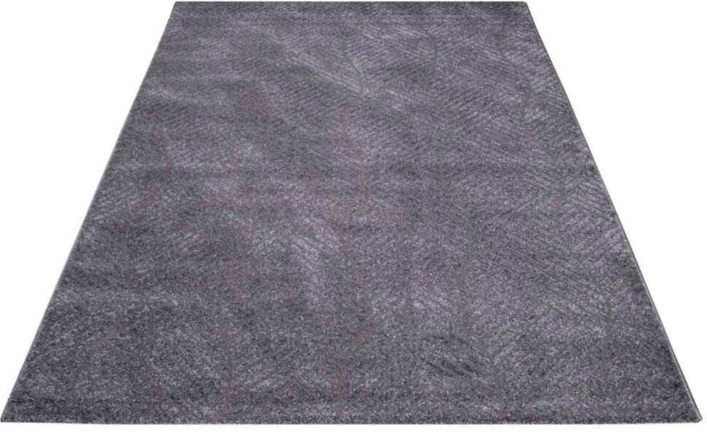 Carpet City Teppich »Friseé-Teppich FANCY 904«, rechteckig, 12 mm Höhe, Läufer, Kurzflor Wohnzimmer, florale 3D-Optik, für Schlafzimmer