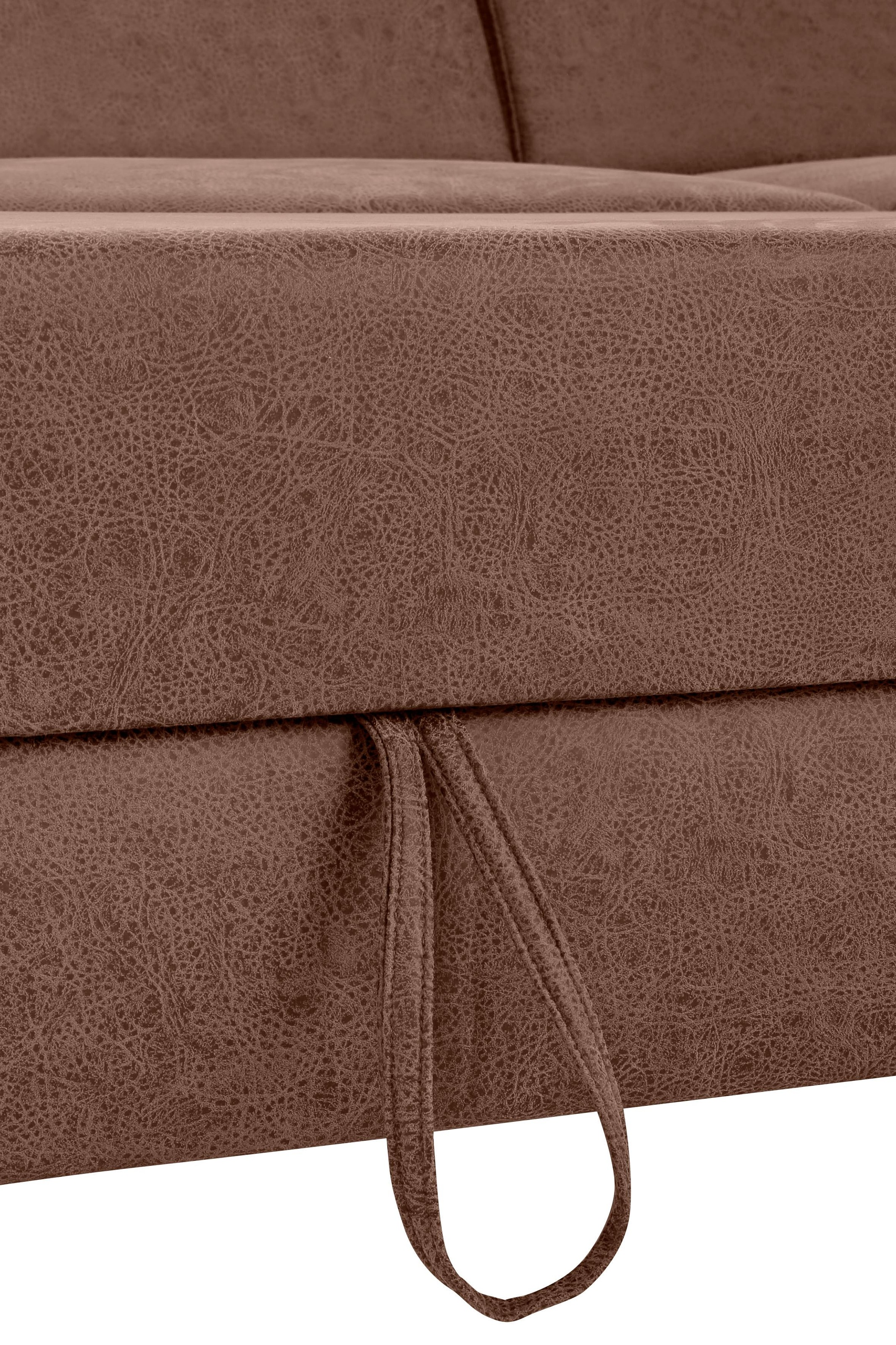 Home affaire Ecksofa »Palmera L-Form«, Federkern, wahlweise mit Bettfunktion und mit/ohne Bettkasten