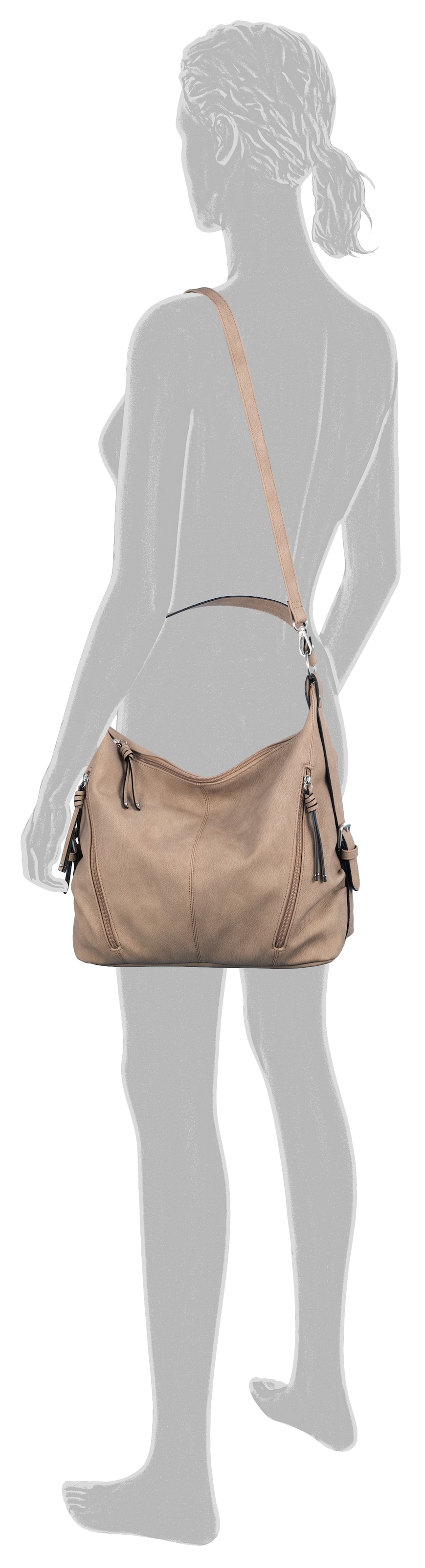 TOM TAILOR Hobo »CAIA Hobo bag«, in schlichter Optik