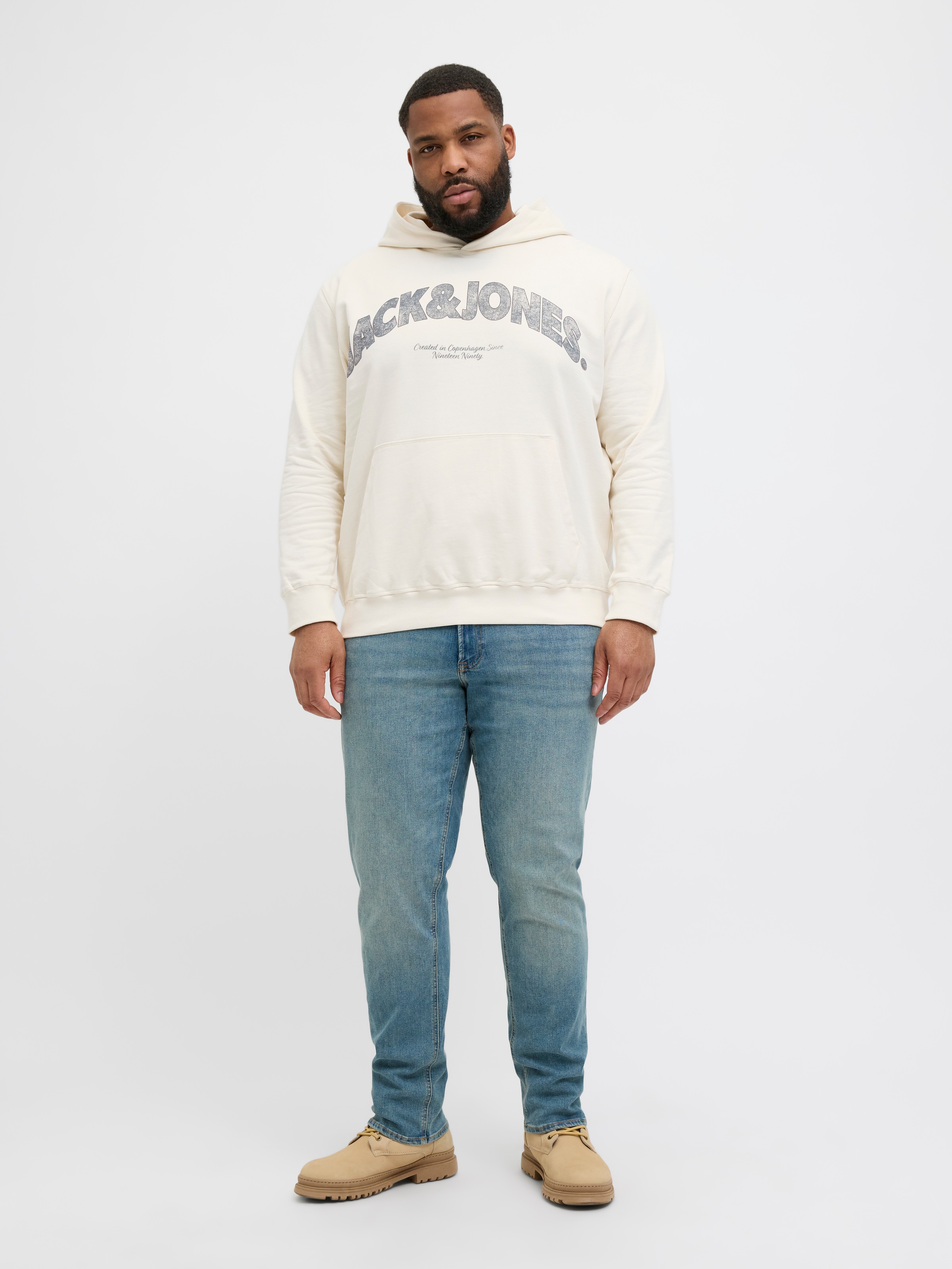 Jack & Jones PlusSize Kapuzensweatshirt »JORALMERIA SWEAT HOOD PLS«, mit Logo Print
