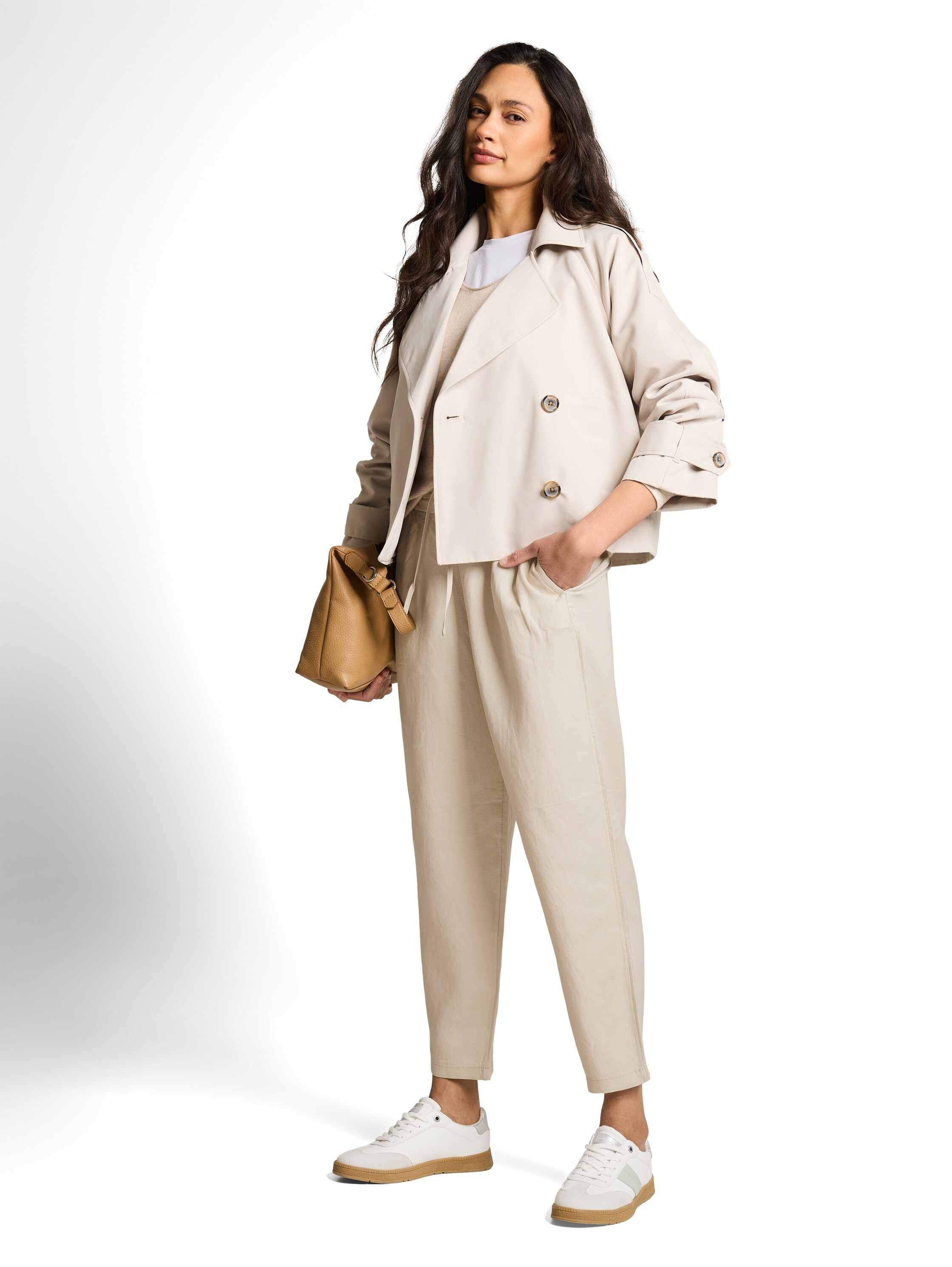 TOM TAILOR Leinenhose  mit Tunnelzug