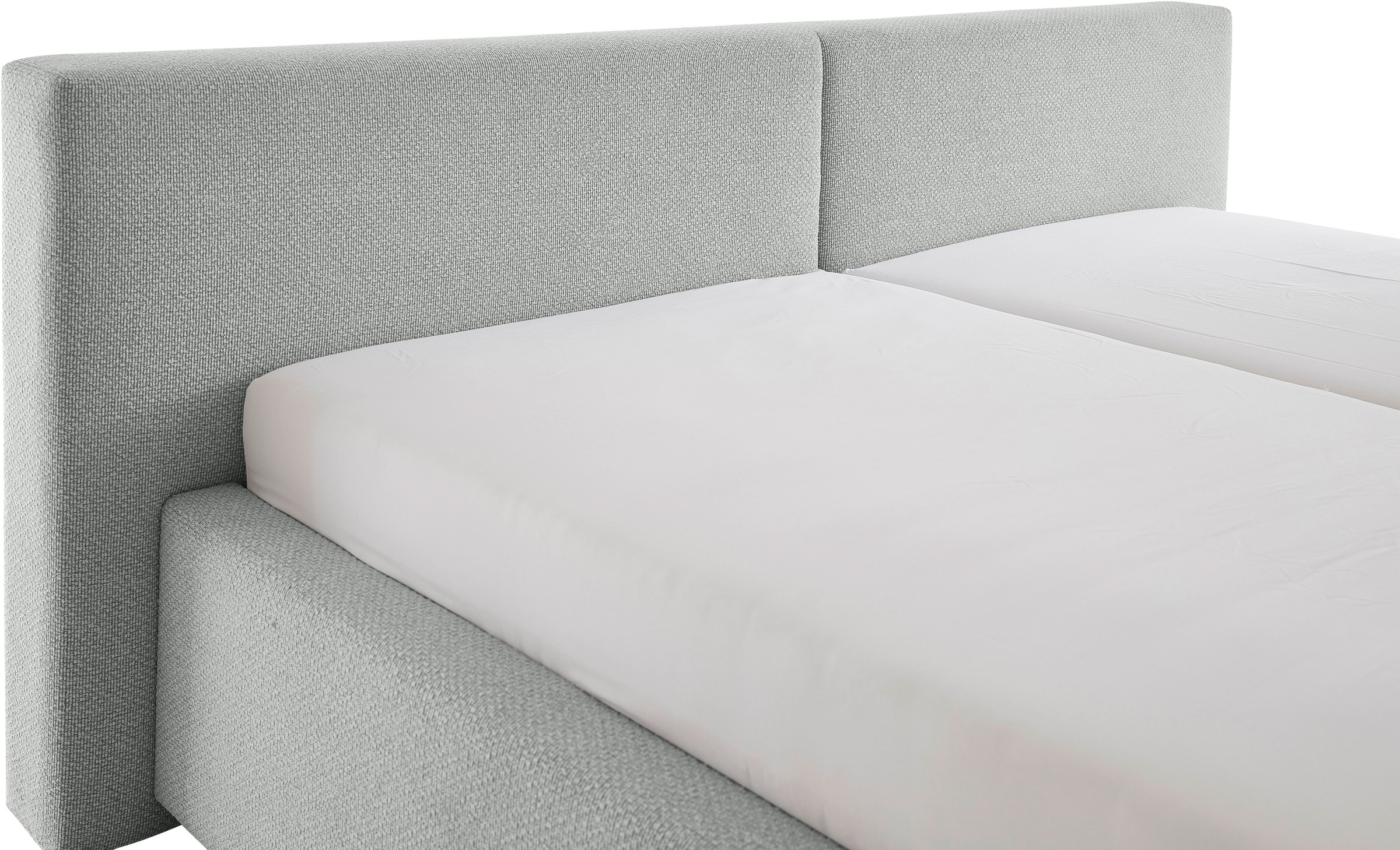 meise.möbel Polsterbett »Cube wahlweise mit Matratze und Bettkasten«, extra flaches Kopfteil, erhältlich in den Breiten 140cm, 160cm & 180cm