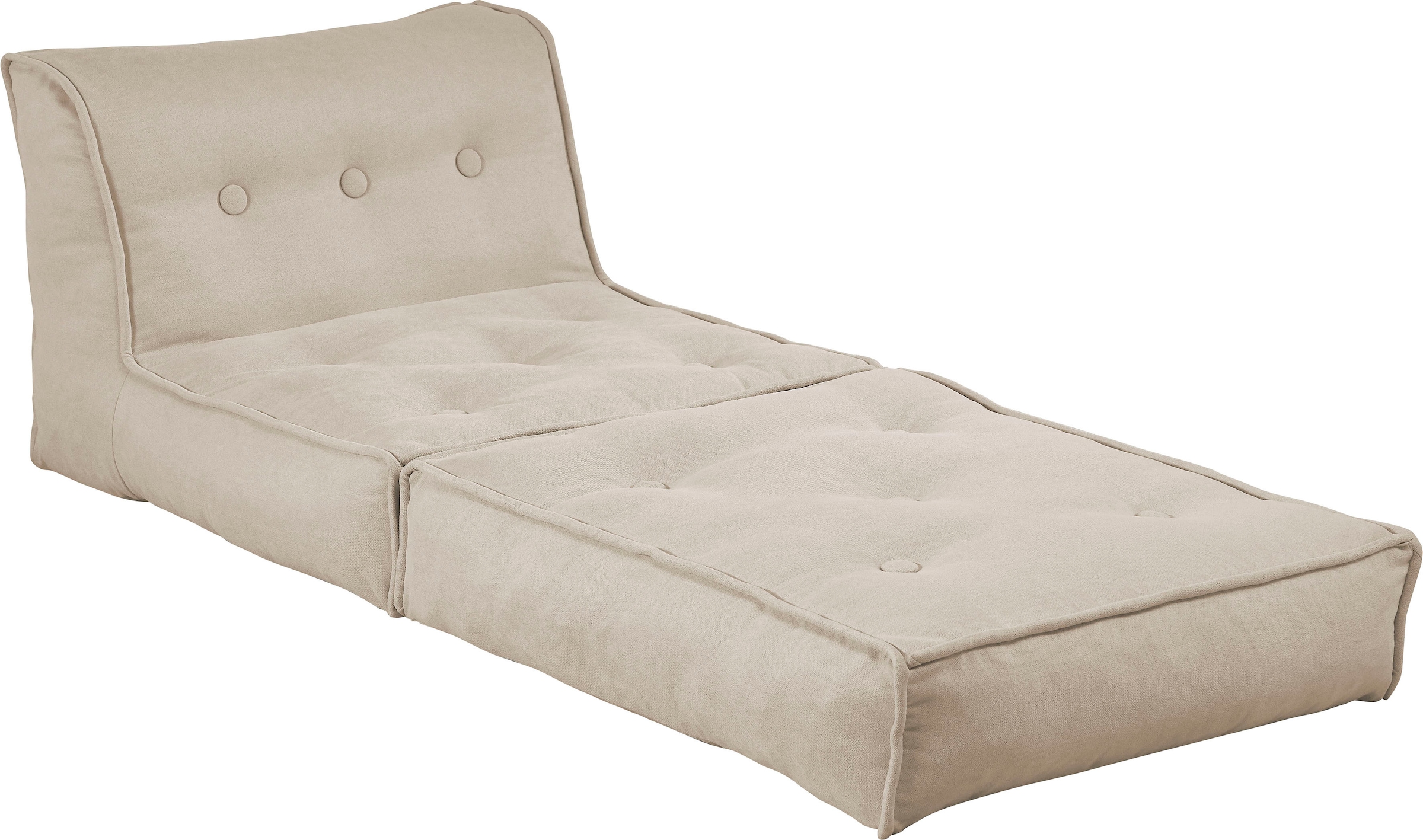 INOSIGN Sessel »Pia«, Loungesessel in 2 Größen, mit Schlaffunktion und Pouf-Funktion.