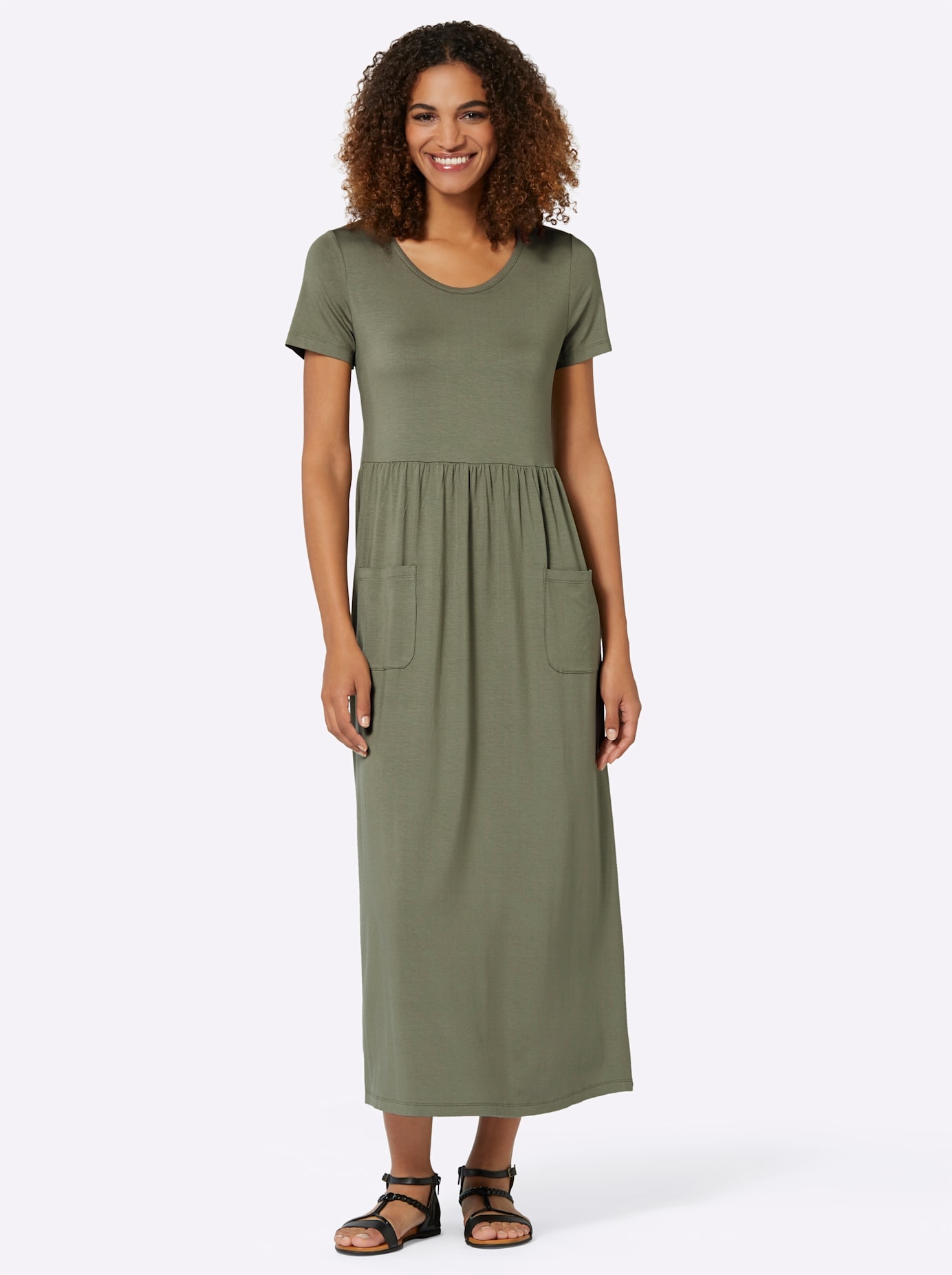 Casual Looks Jerseykleid »Jersey-Kleid« aufgesetzte Taschen