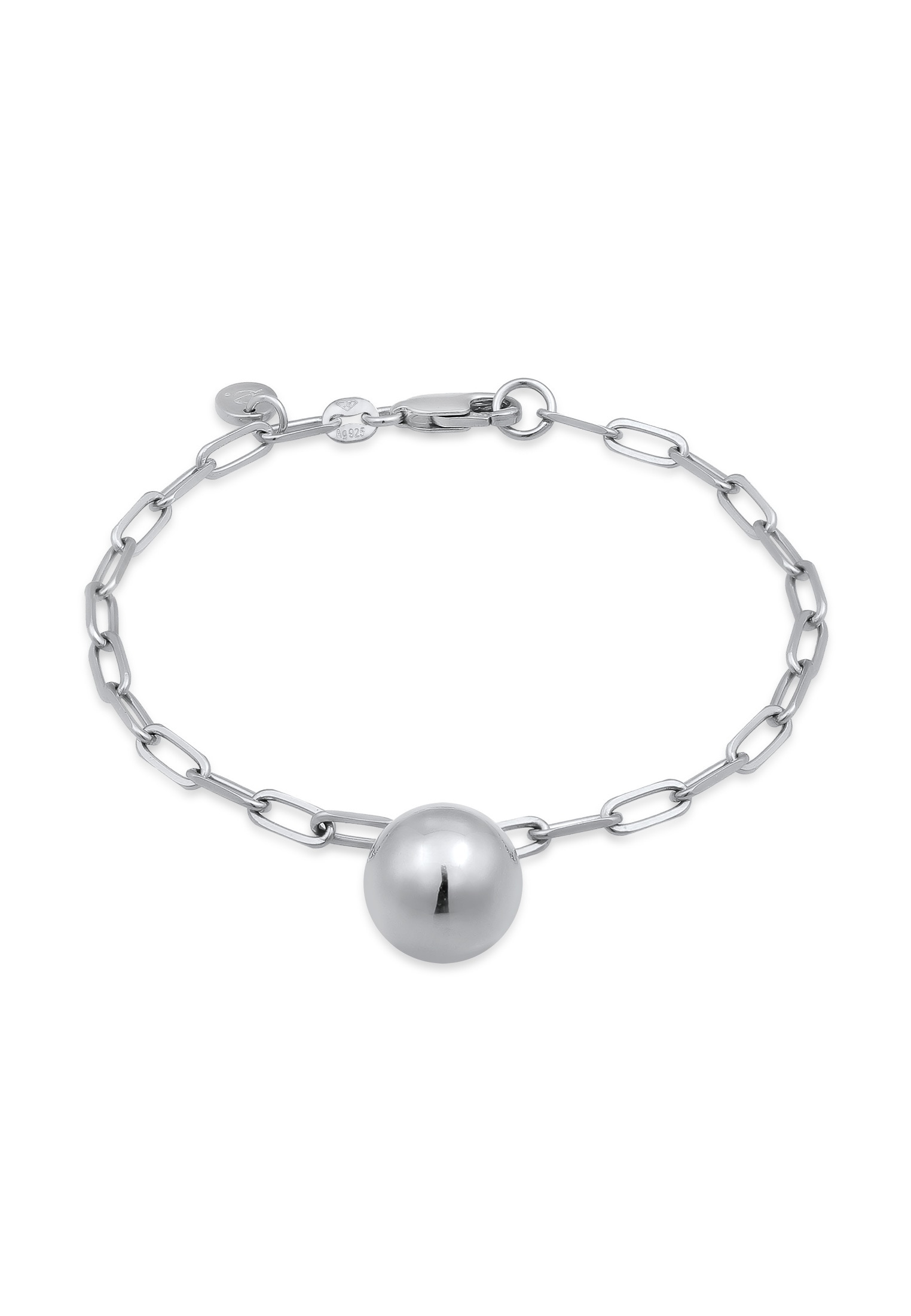 Armkette »Armband Gliederkette Kugel 925 Sterling Silber«