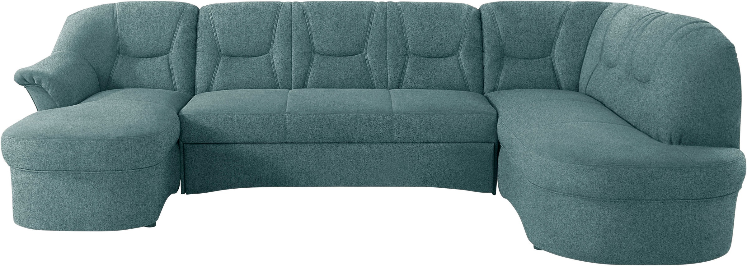 DOMO collection Wohnlandschaft »Sarafina, zeitlos und komfortabel, optional mit Federkern, U-Form«, wahlweise mit Bettfunktion