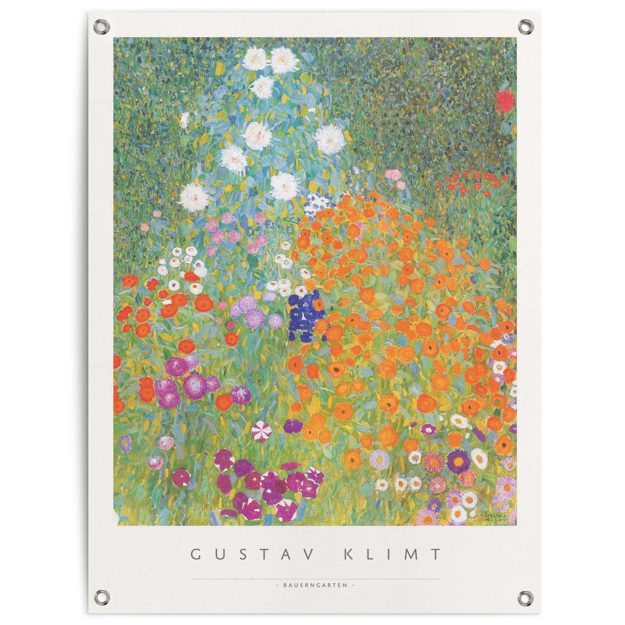 Reinders! Poster »Gustav Klimt - Bauerngarten«, Outdoor für Garten oder  Balkon auf Rechnung kaufen