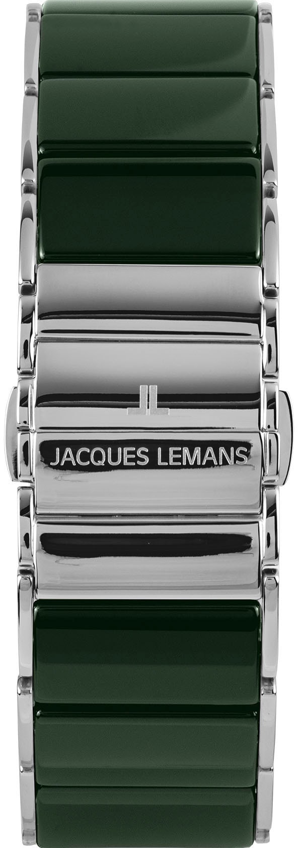 Jacques Lemans Keramikuhr »Dublin« Quarzuhr, Armbanduhr, Damenuhr, Perlmutt-Zifferblatt,Glaskristalle