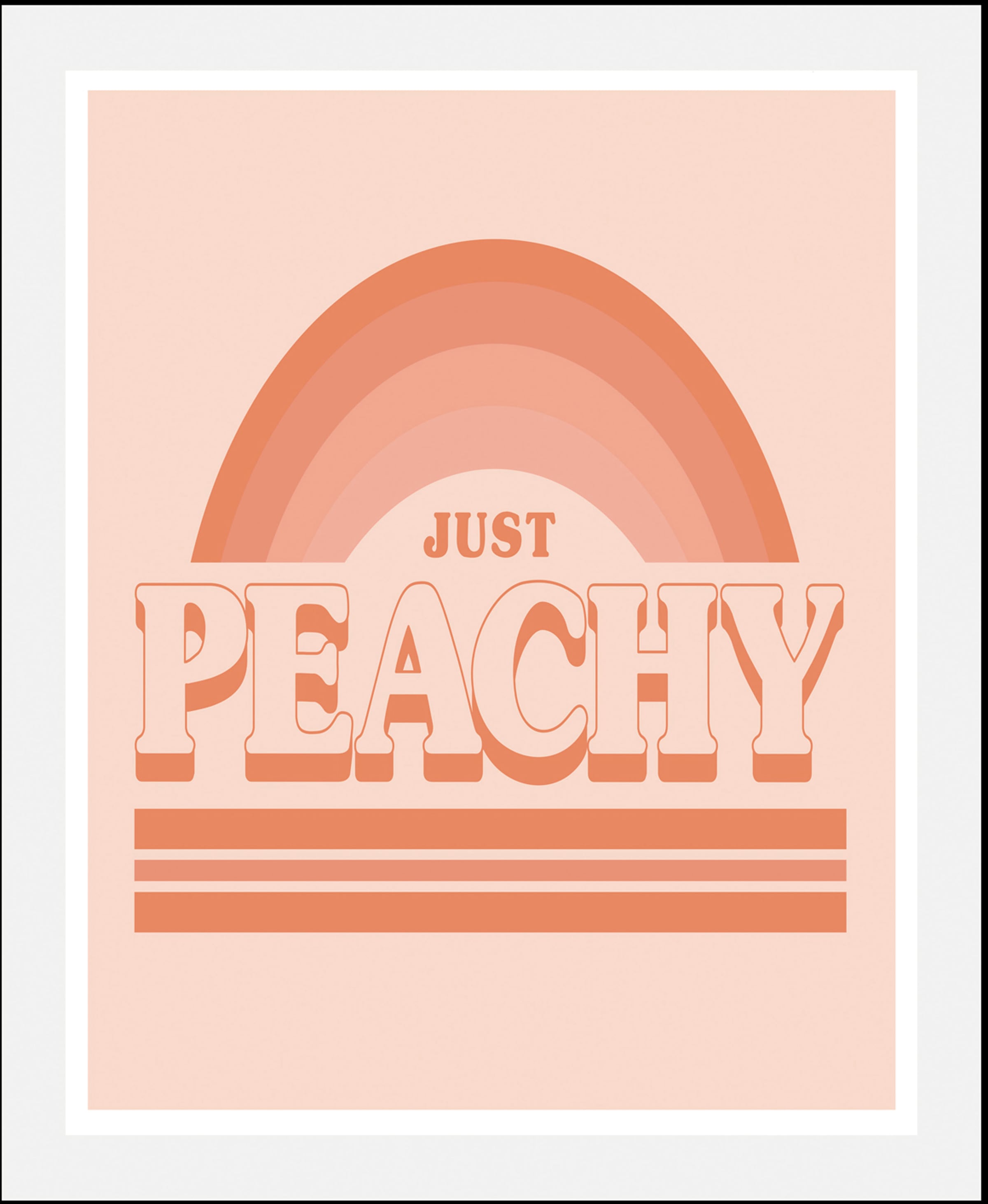 Bild »Just Peachy«, Schriftzüge, (1 St.), gerahmt