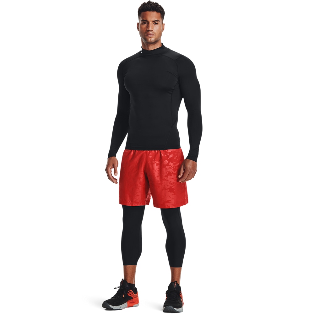 Under Armour® Trainingsshirt »HeatGear® Mock Langarm-Oberteil« normale Schnittform, mit Elasthan-Anteil, atmungsaktiv