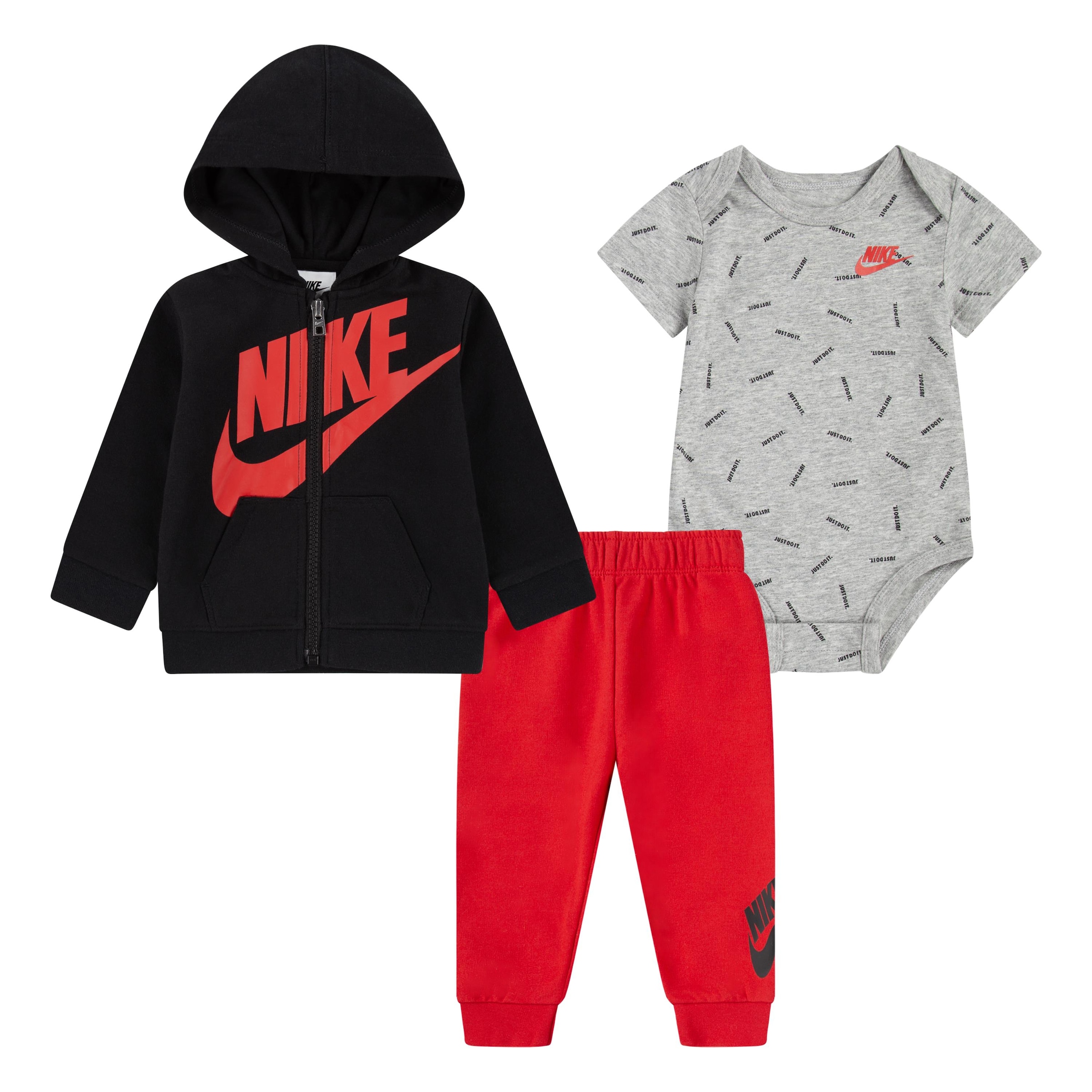 Nike Sportswear Erstausstattungspaket »JDI TOSS 3PC FZ PANT SET«, für Babys