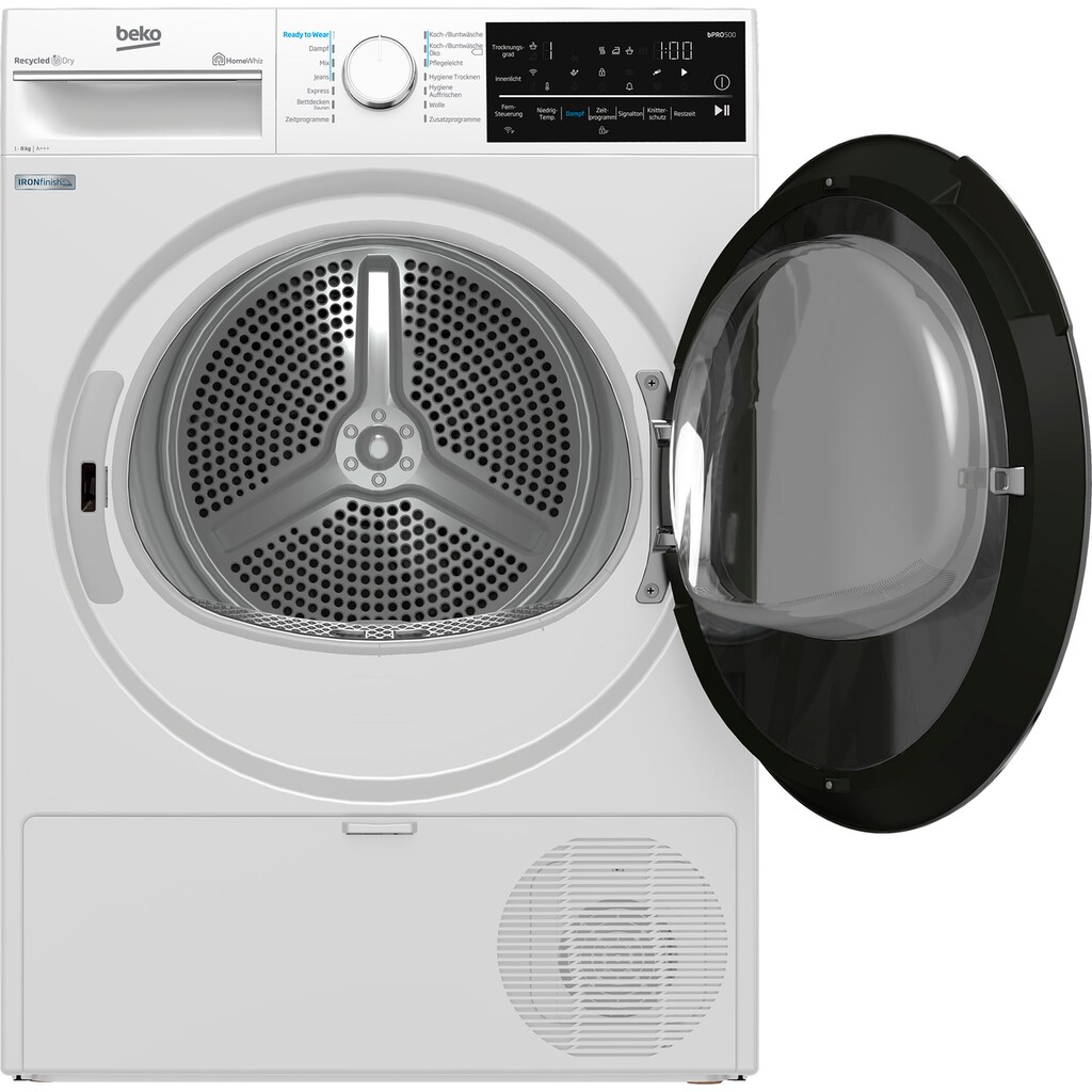 BEKO Wärmepumpentrockner »B5T62243W«, 8 kg