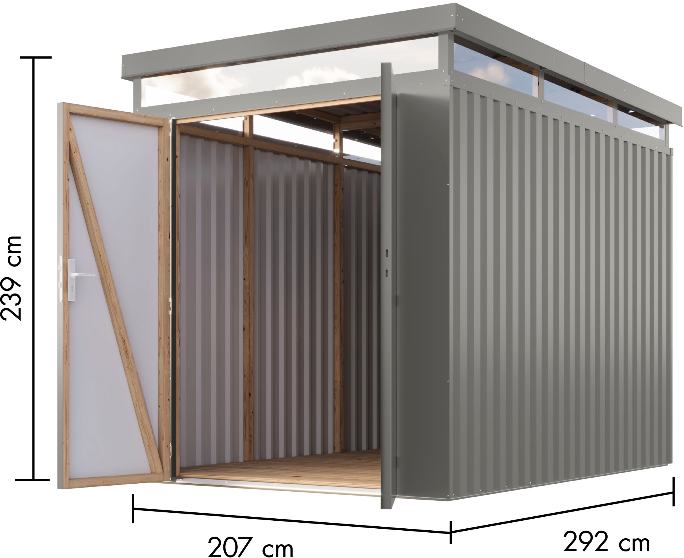 Karibu Gerätehaus »Titanium 2,5« Made in Germany