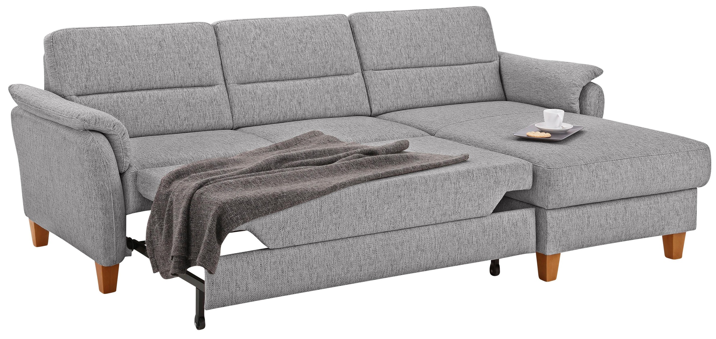 Home affaire Ecksofa »Palmera L-Form«, Federkern, wahlweise mit Bettfunktion und mit/ohne Bettkasten