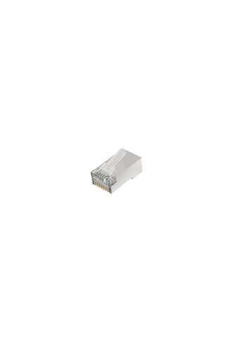 Netzwerkstecker »Netzwerkstecker, CAT 6a, 10 Gbit s, geschirmt, 10 Stück«, (10 St.)