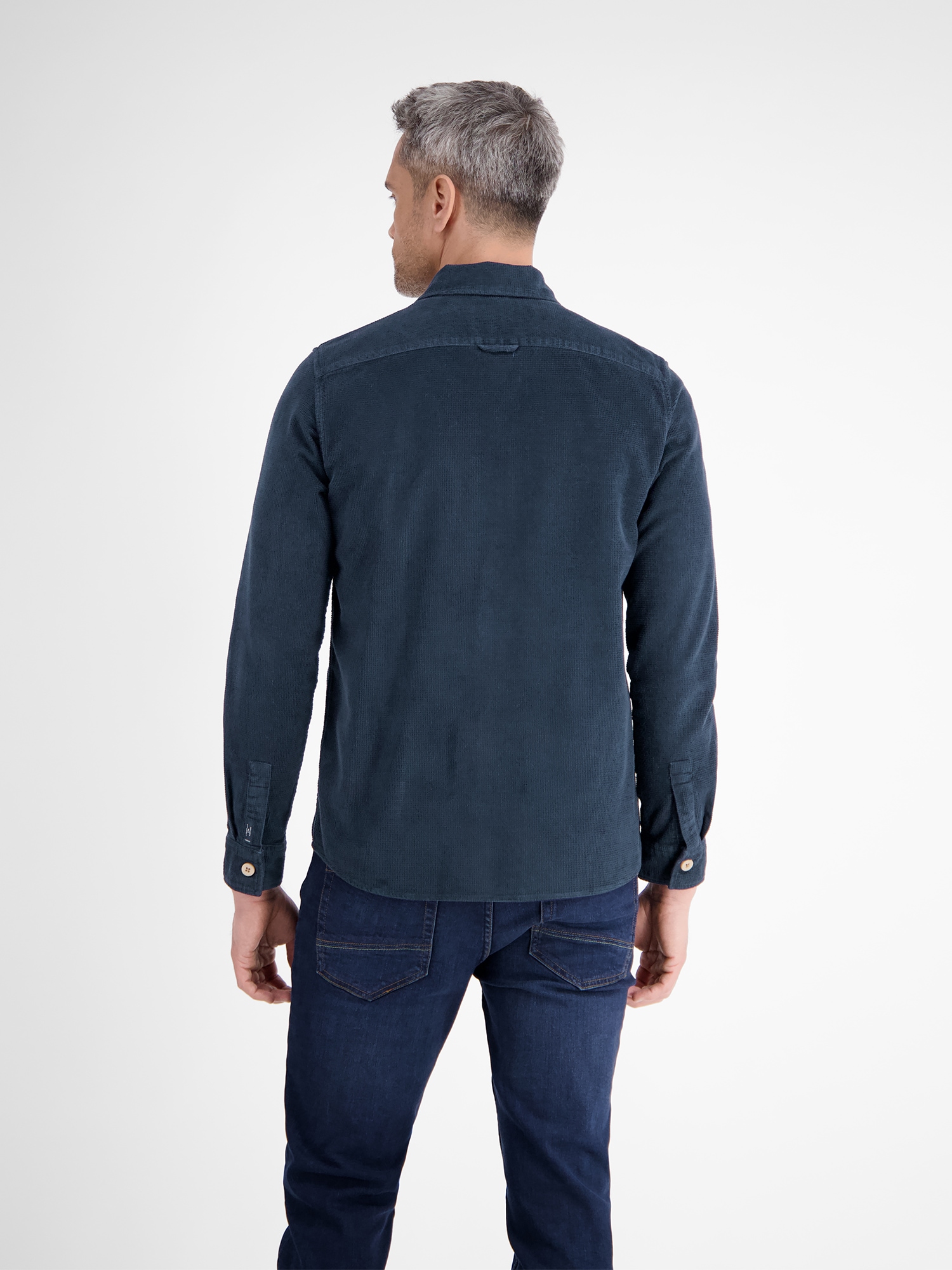 LERROS Langarmhemd »LERROS Modisches Cord-Overshirt«
