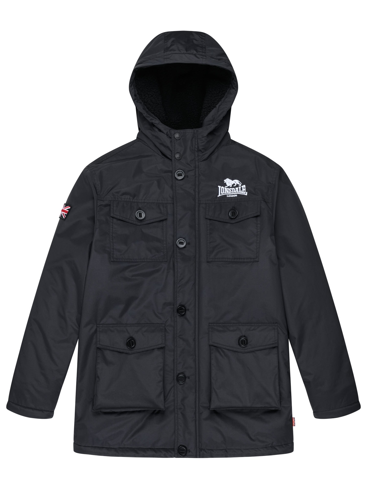 Lonsdale Langmantel »BIRLING« sportlicher Stil, aus Polyester, wasserabweisend, wärmeisolierend