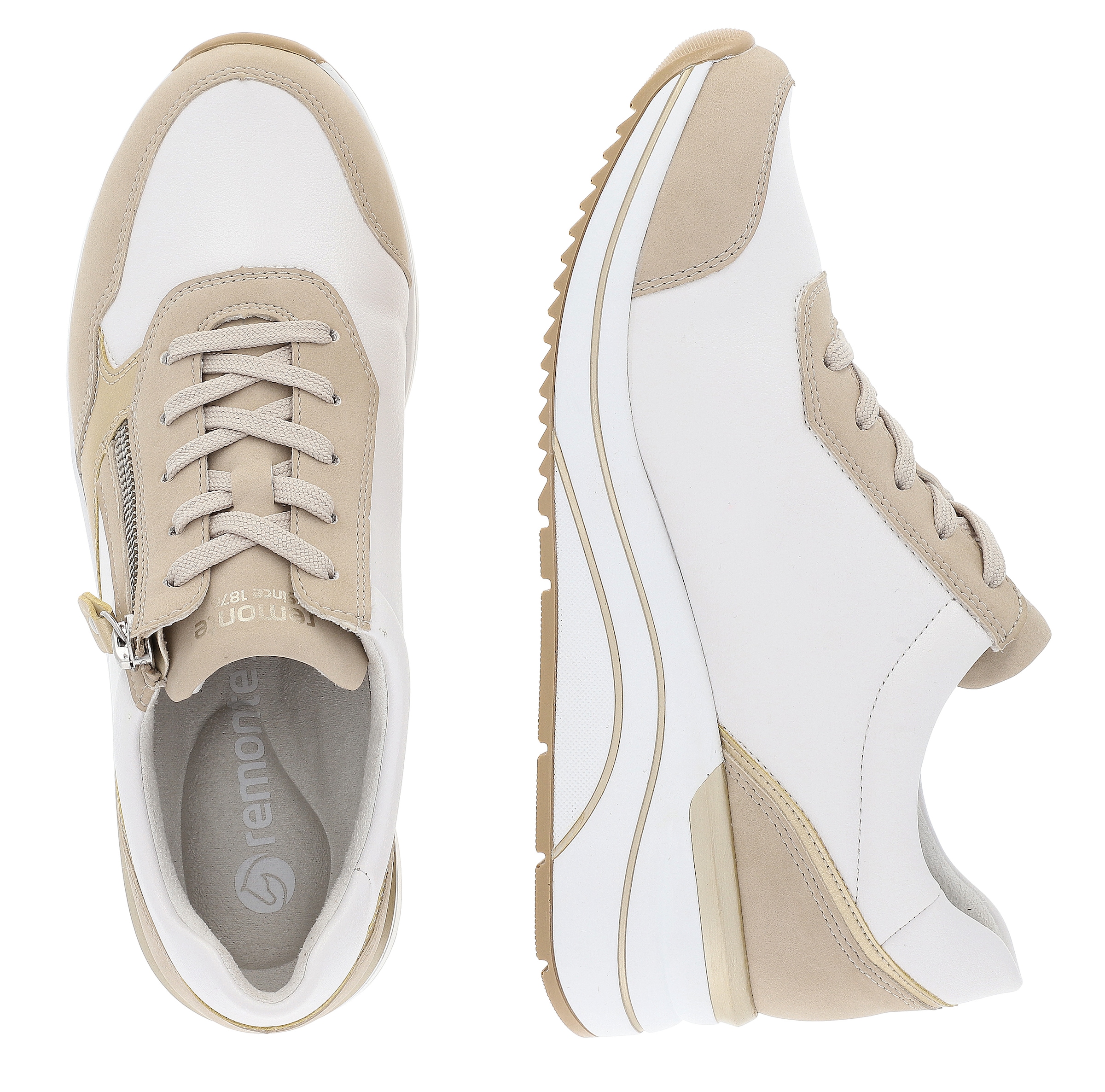 Remonte Keilsneaker, Freizeitschuh, Halbschuh, Schnürschuh, vegane Verarbeitung