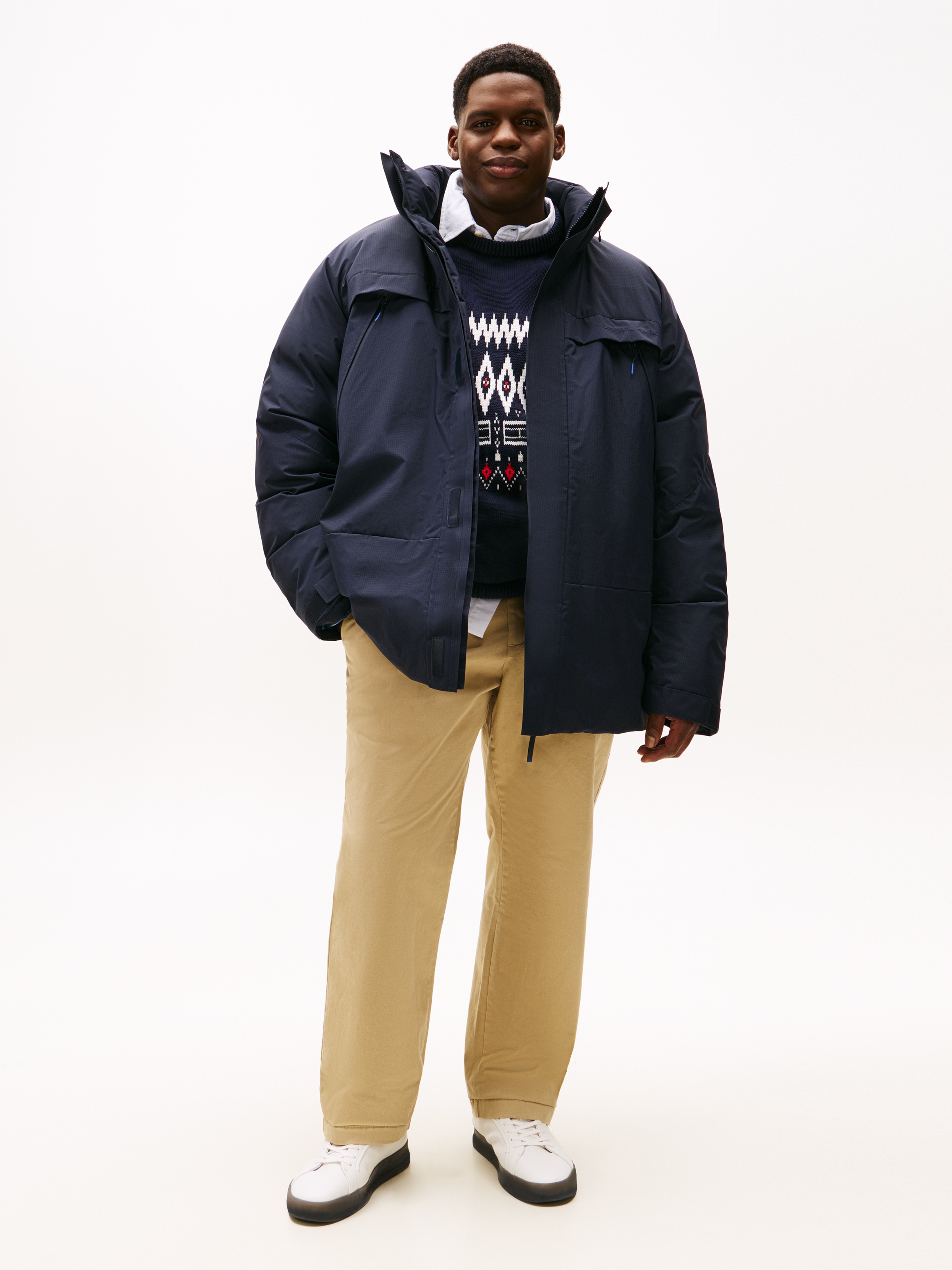 Tommy Hilfiger Big & Tall Funktionsjacke »PADDED JACKET« ohne Kapuze Winterjacke, Outdoorjacke, Steppmantel; Große Größen