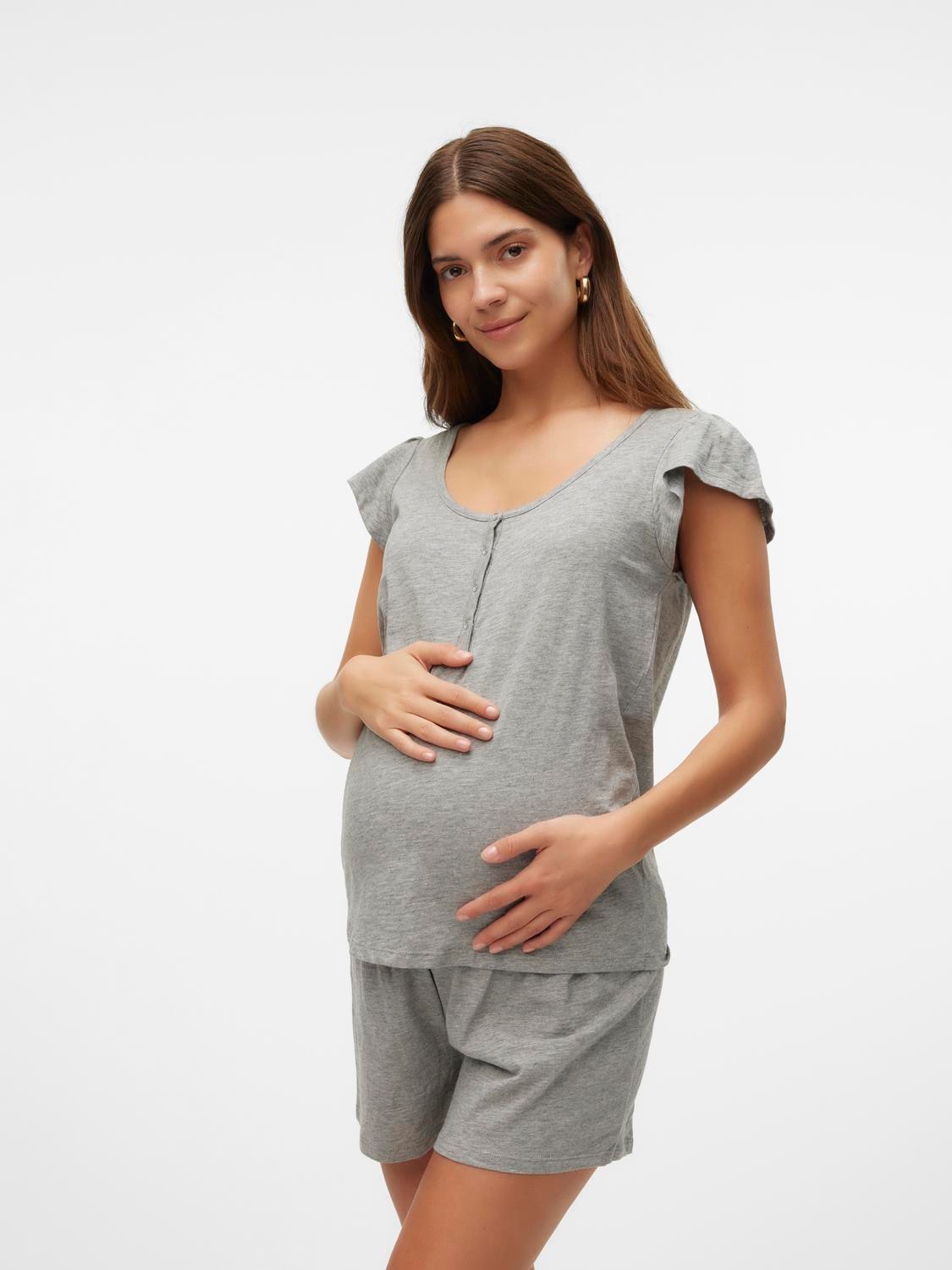 Umstandspyjama »MLMIRA LGM LIA CAP JRS PYJAMAS 2F NOOS«, (Set, 2 tlg.)