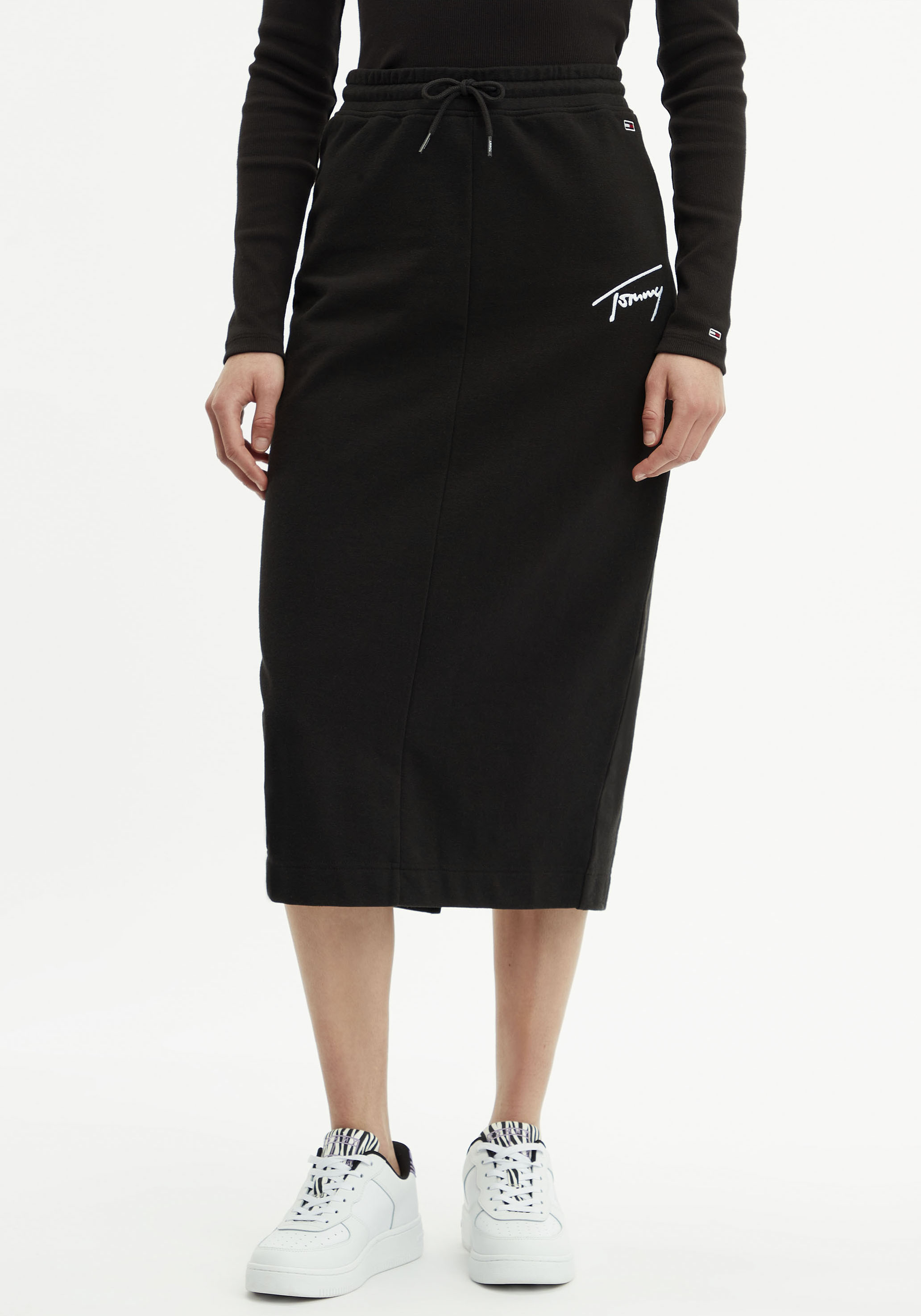Bleistiftrock »TJW SIGNATURE HWK MIDI SKIRT«, mit Tommy Jeans Logo-Schriftzug