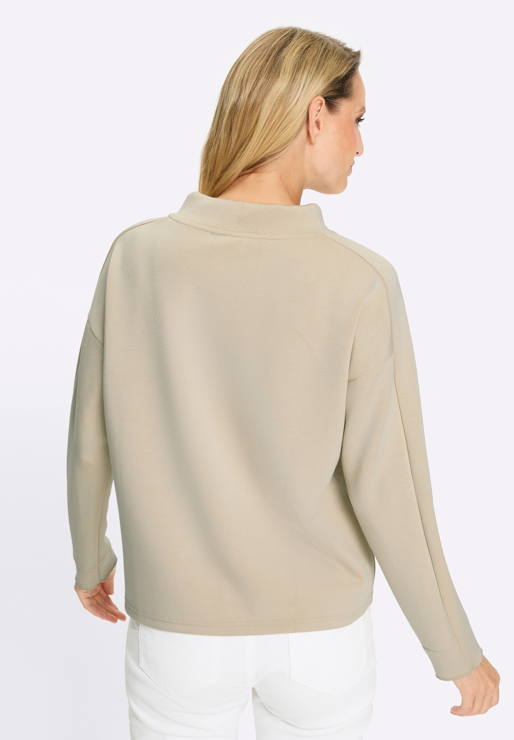heine Sweatshirt »Sweatshirt Stehkragenshirt mit Tunnelzug«
