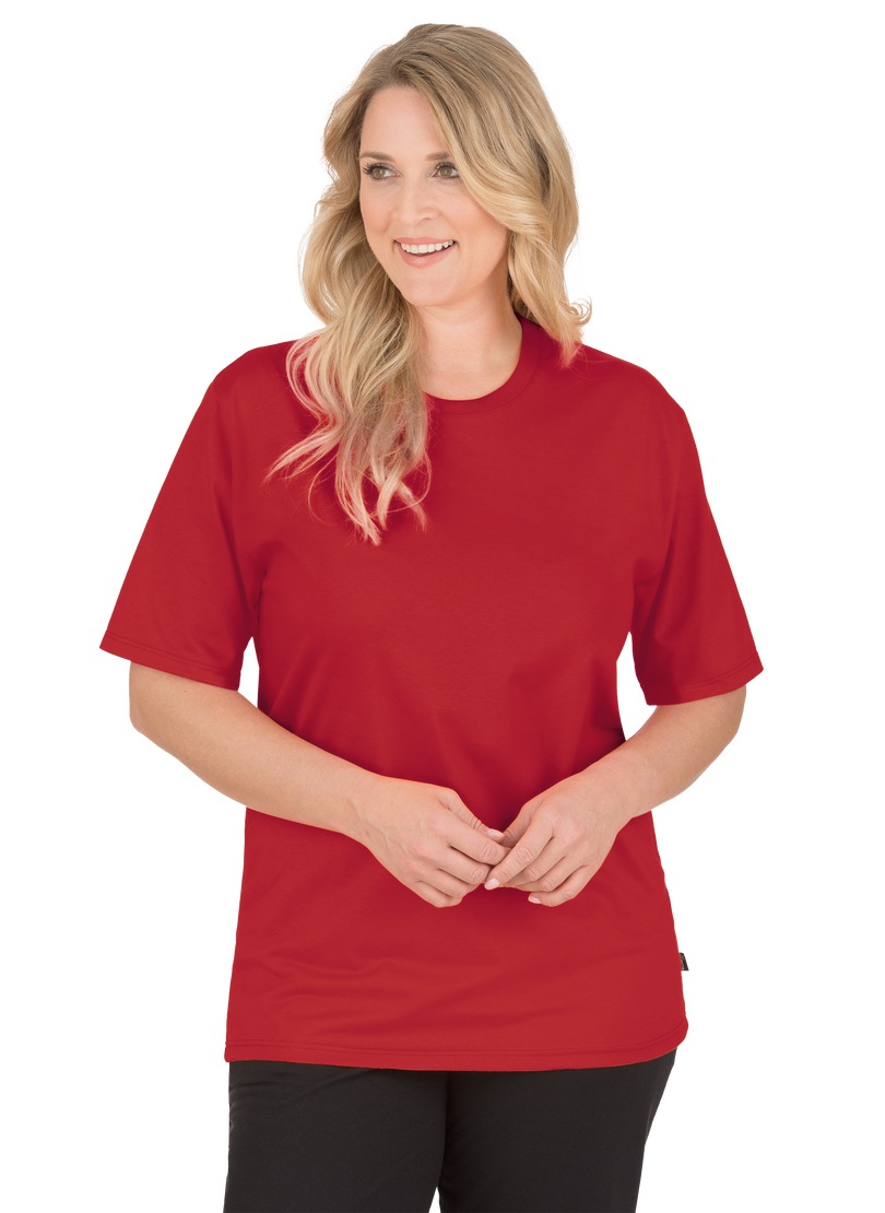 Trigema T-Shirt »TRIGEMA T-Shirt DELUXE Baumwolle«, (1 tlg.)