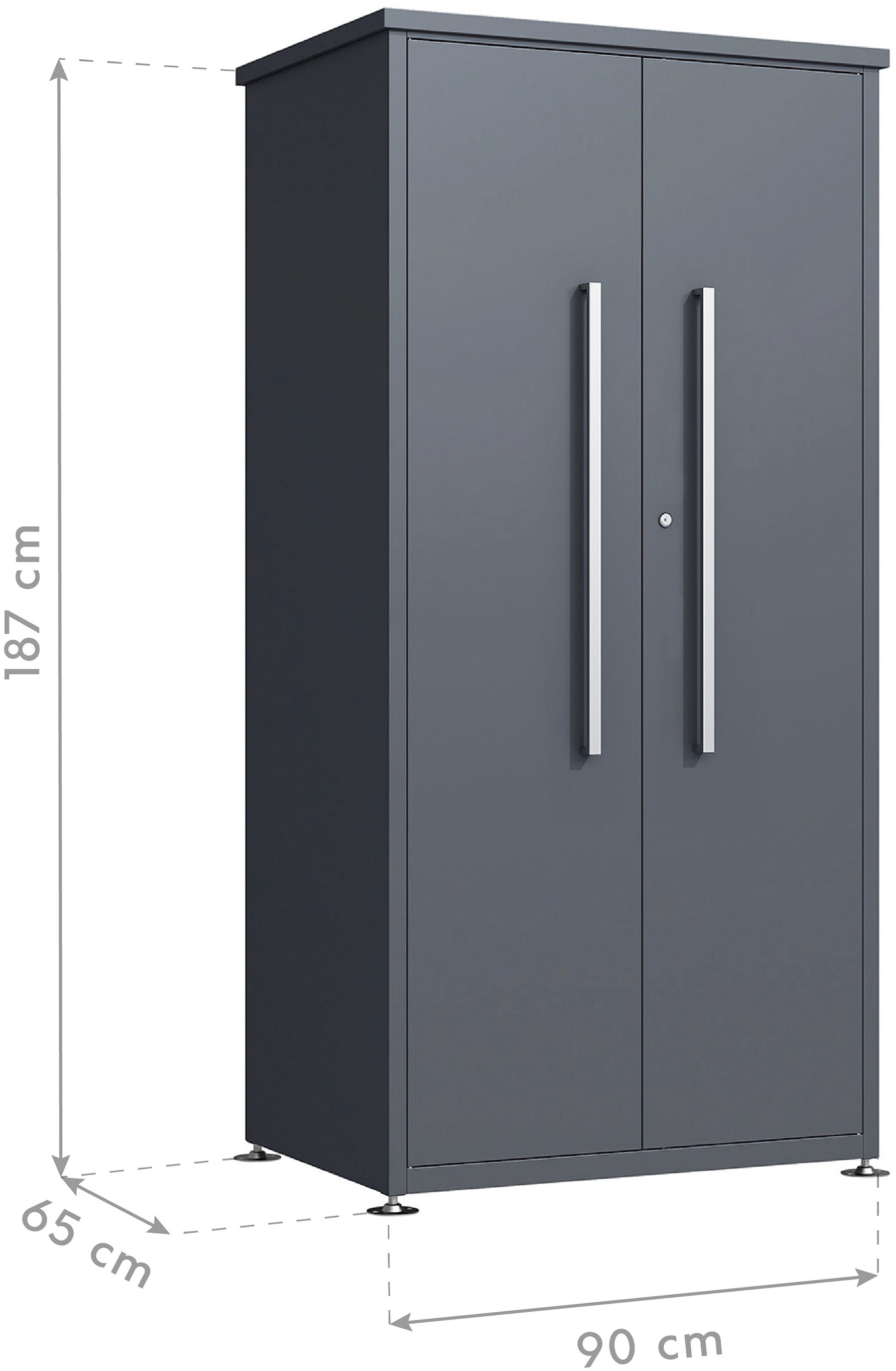 WESTMANN Geräteschrank »Capsa« mit Boden, BxTxH: 90x65x187 cm