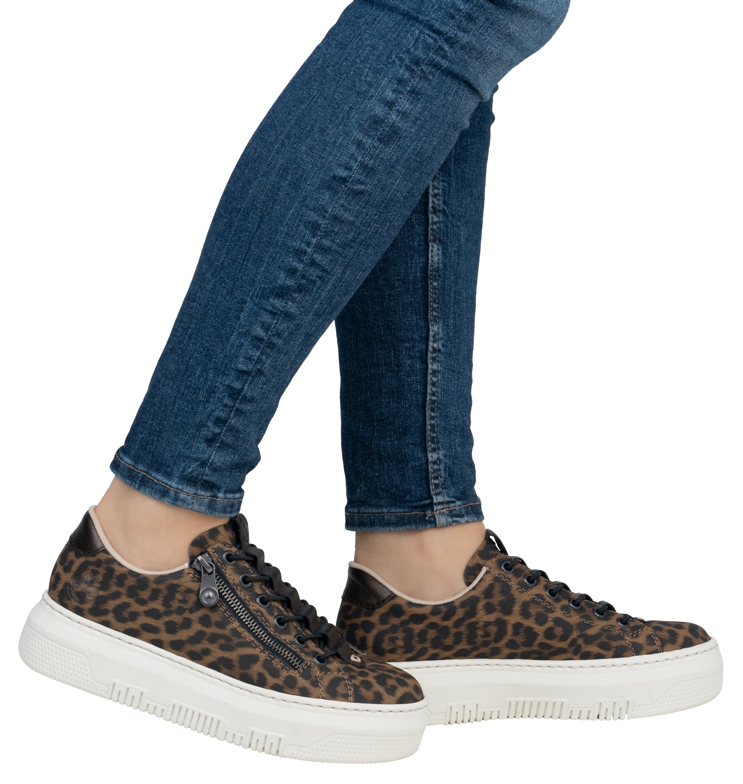 Rieker Plateausneaker, Sneaker, Slip-On Sneaker, Slipper mit Schaftrandpolster