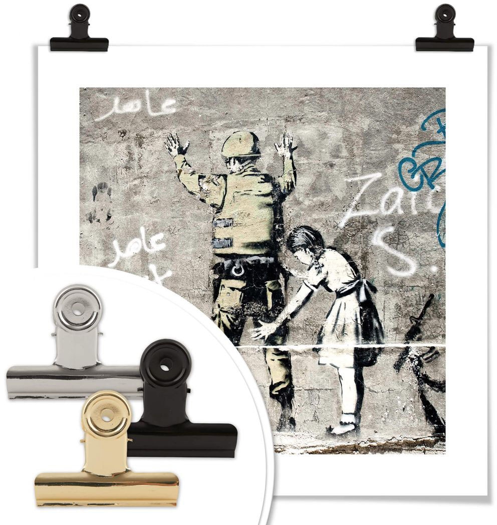 Bild, und Poster (1 Soldat«, Poster, Wall-Art St.), Bilder Menschen, bestellen »Graffiti Wandposter Mädchen Wandbild, bequem