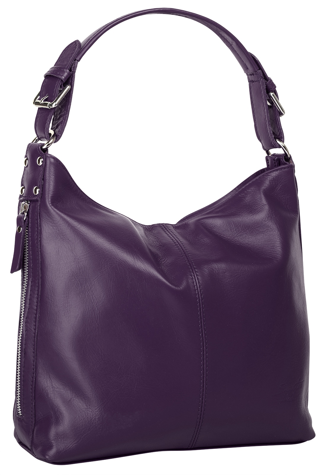 Samantha Look Henkeltasche, echt Leder, Made in Italy