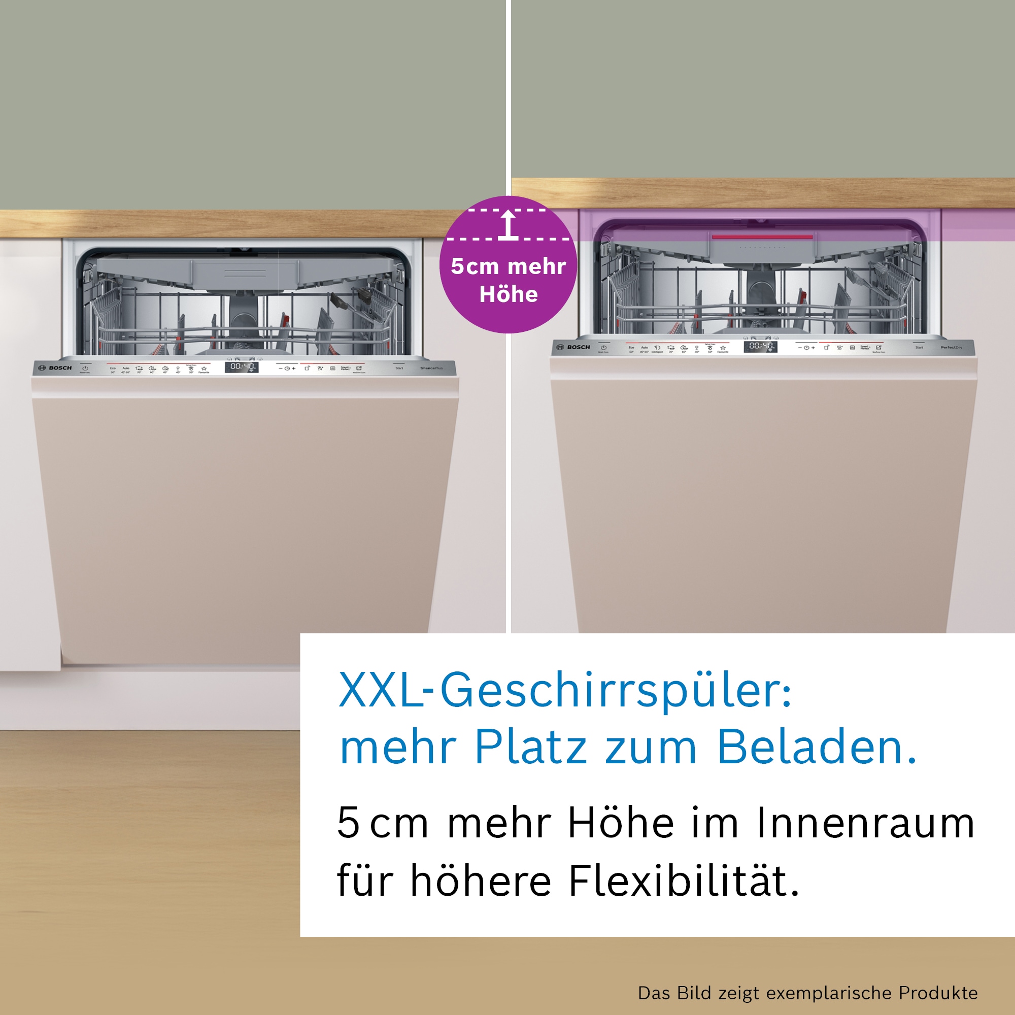 BOSCH vollintegrierbarer Geschirrspüler XXL, Serie 6 »SBV6ZCX16E«, 14 Maßgedecke