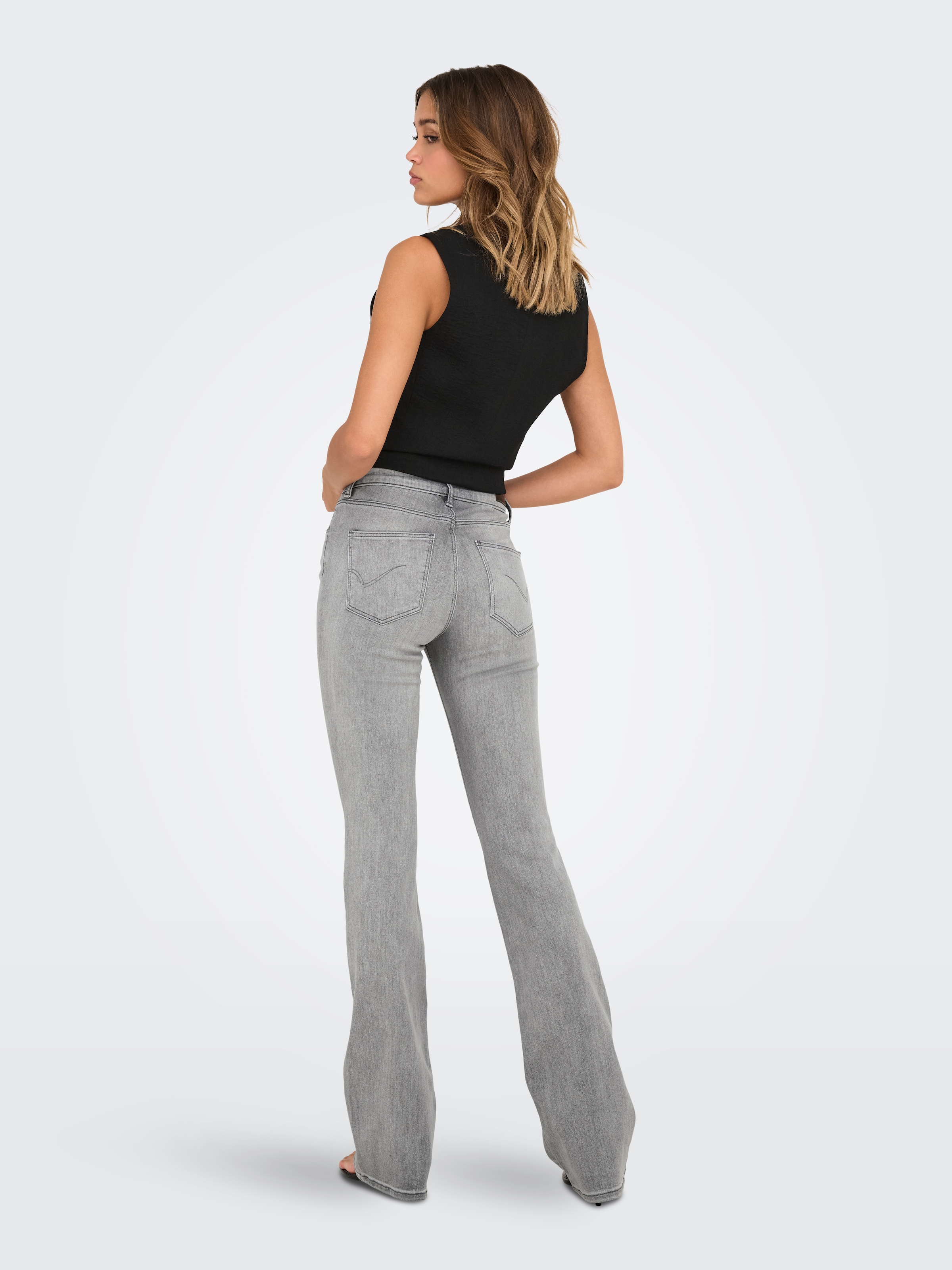 ONLY Bootcut-Jeans »ONLANN MID FLARED DNM SOO619«